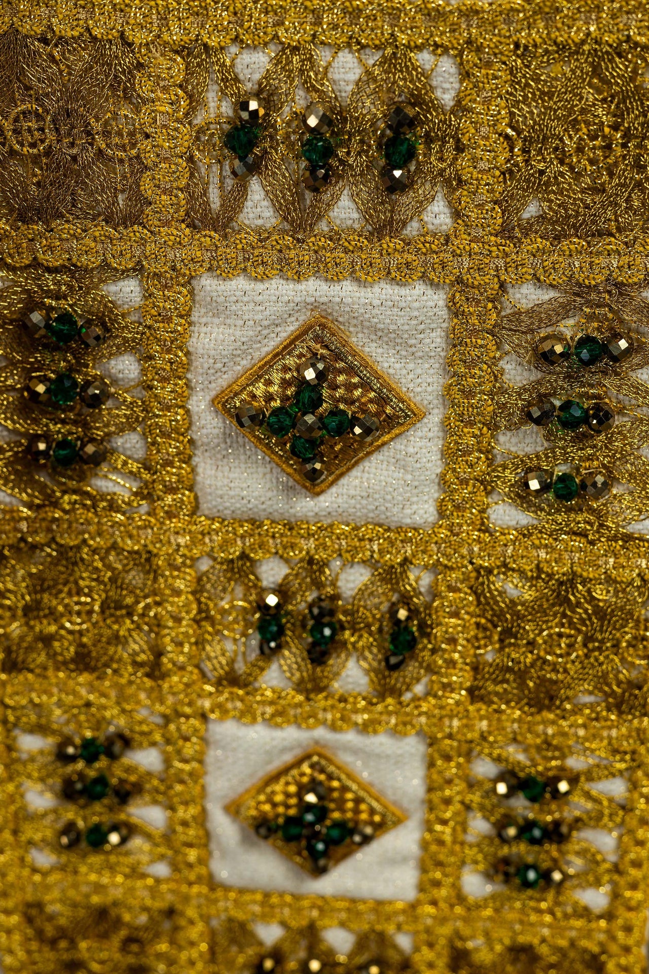 Ręcznie wykonana stuła z naturalnymi kamieniami Handmade 2013 - ORNATY.PL