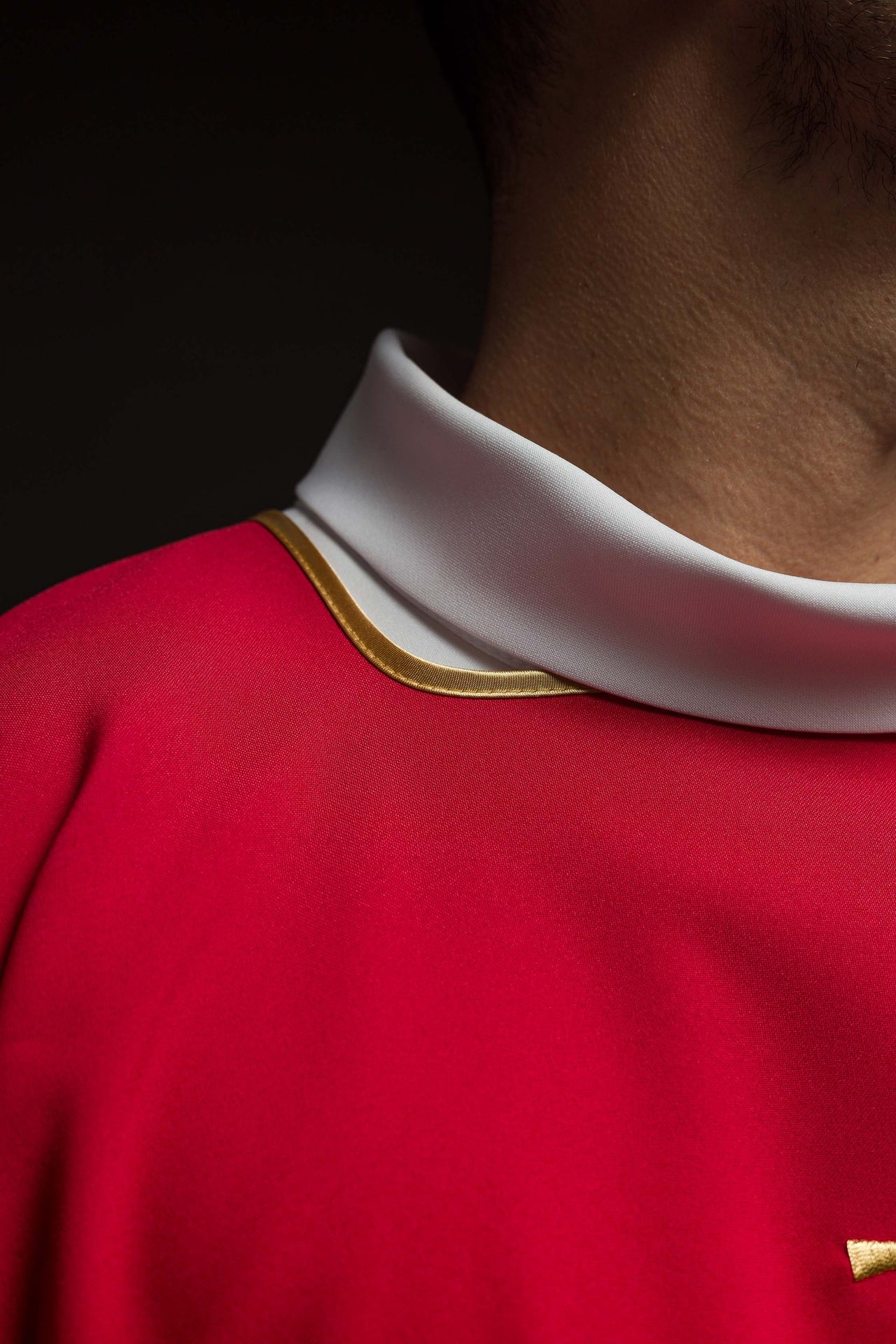 Red Dalmatics with embroidered gold IHS