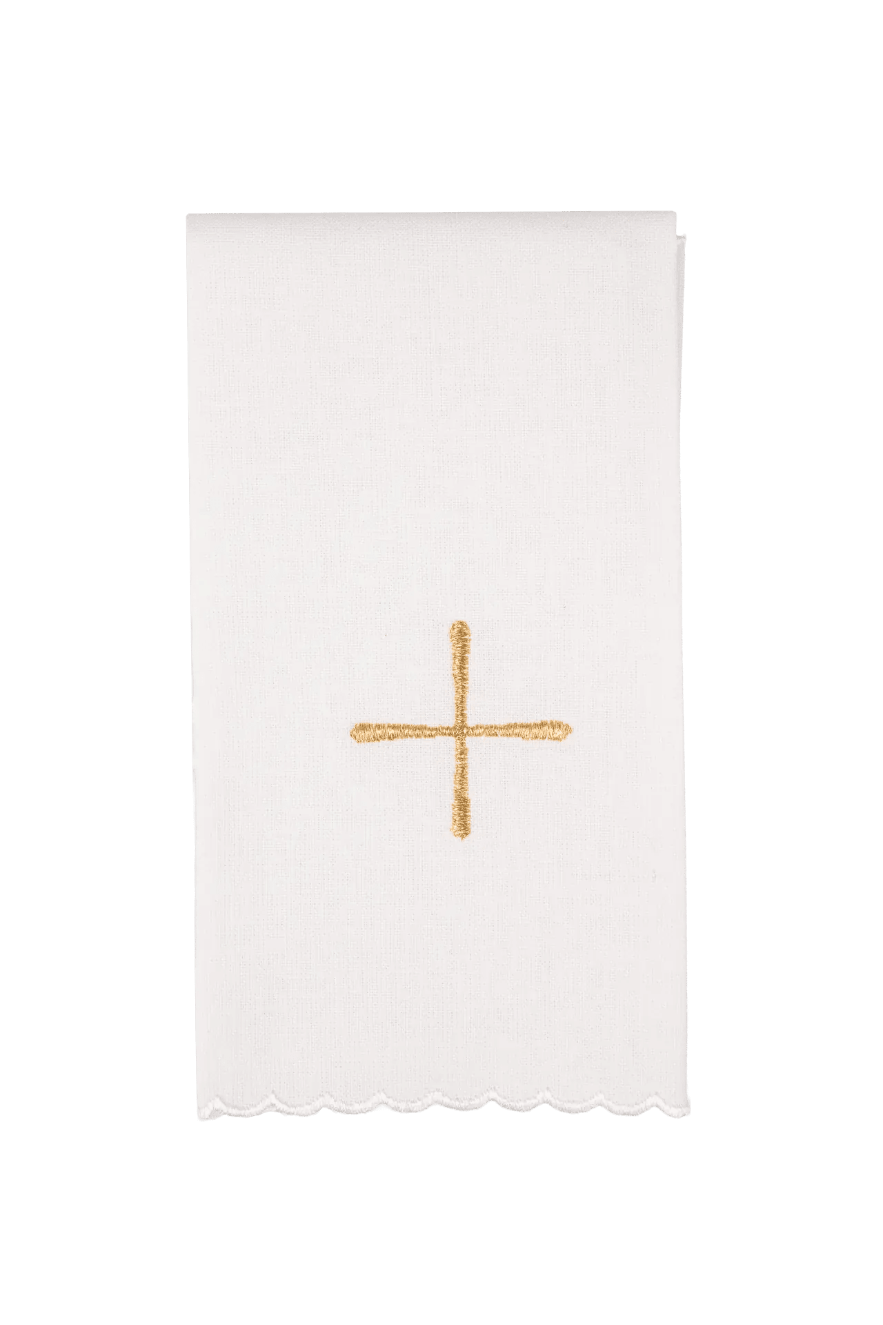 Embroidered chalice linens set green velvet