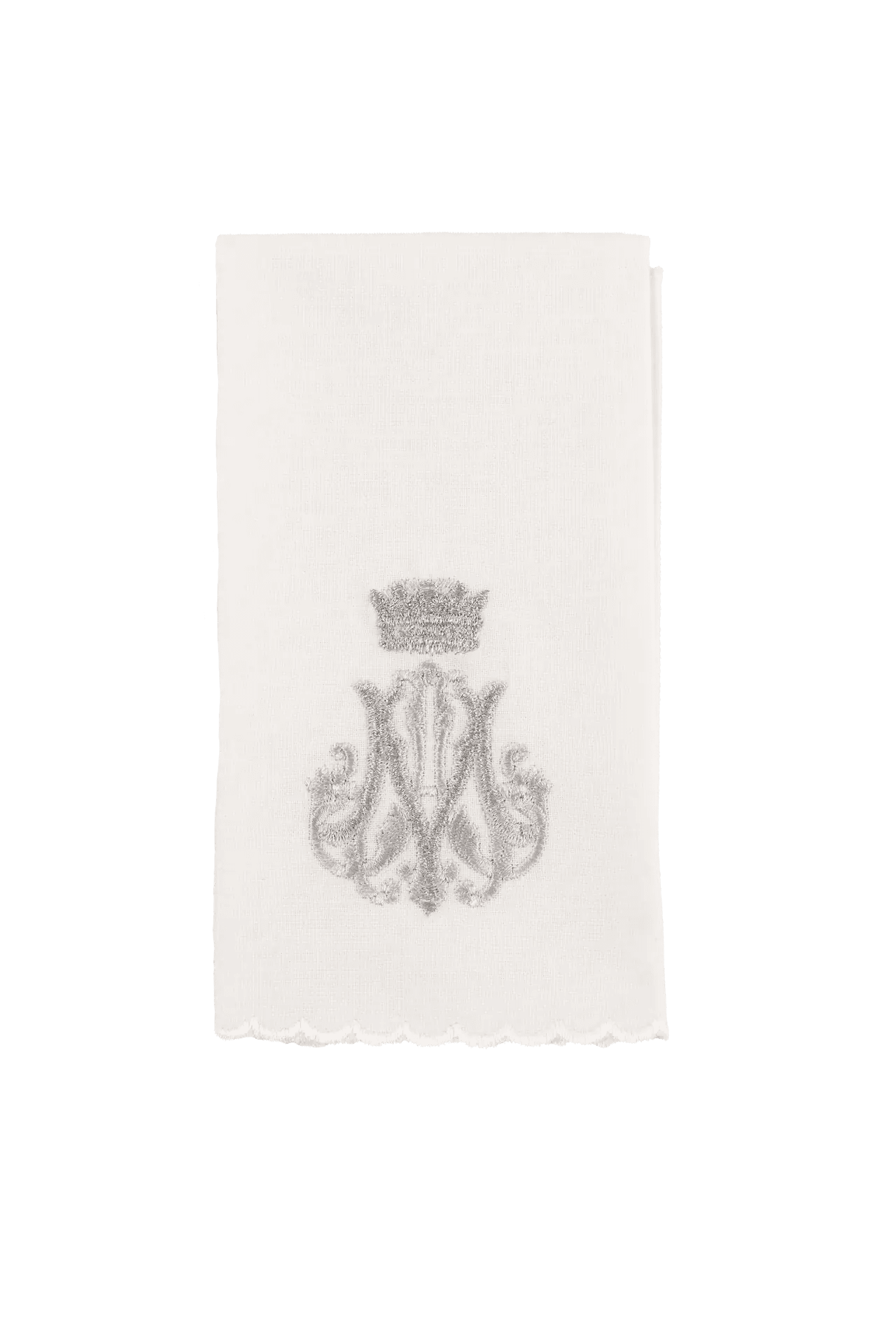 Liturgical chalice linens set with embroidered Marian motif