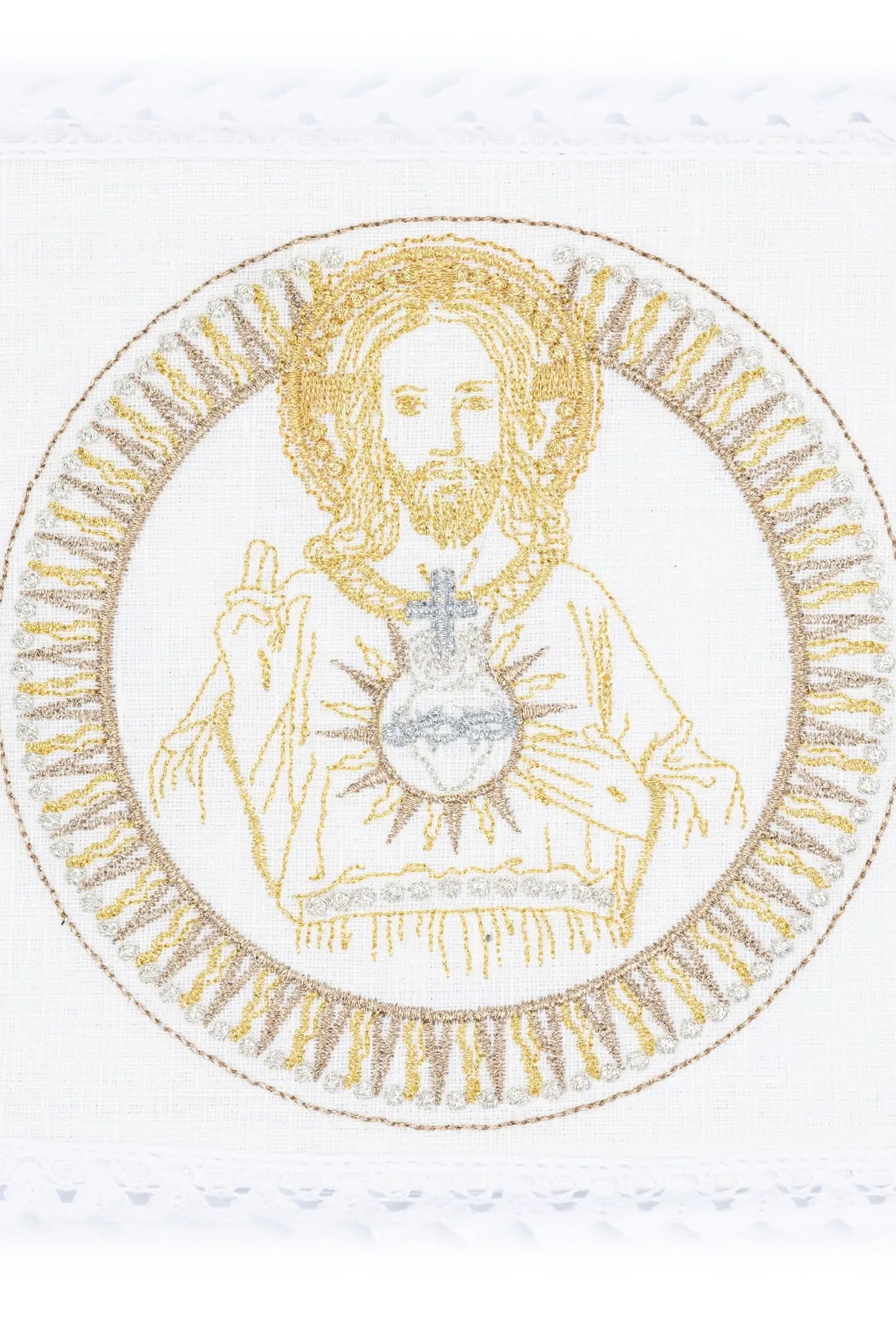Linen embroidered chalice linen