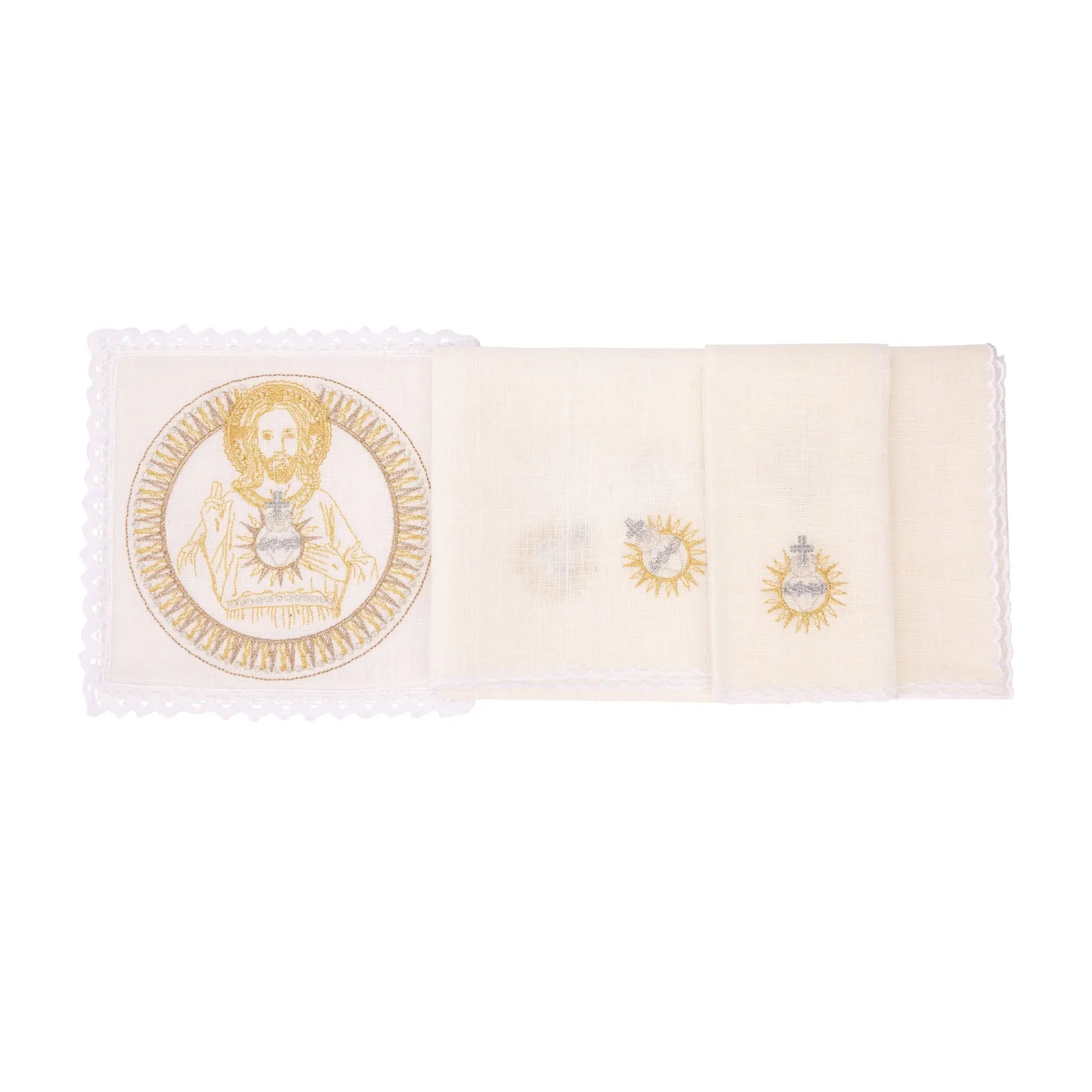 Linen embroidered chalice linen