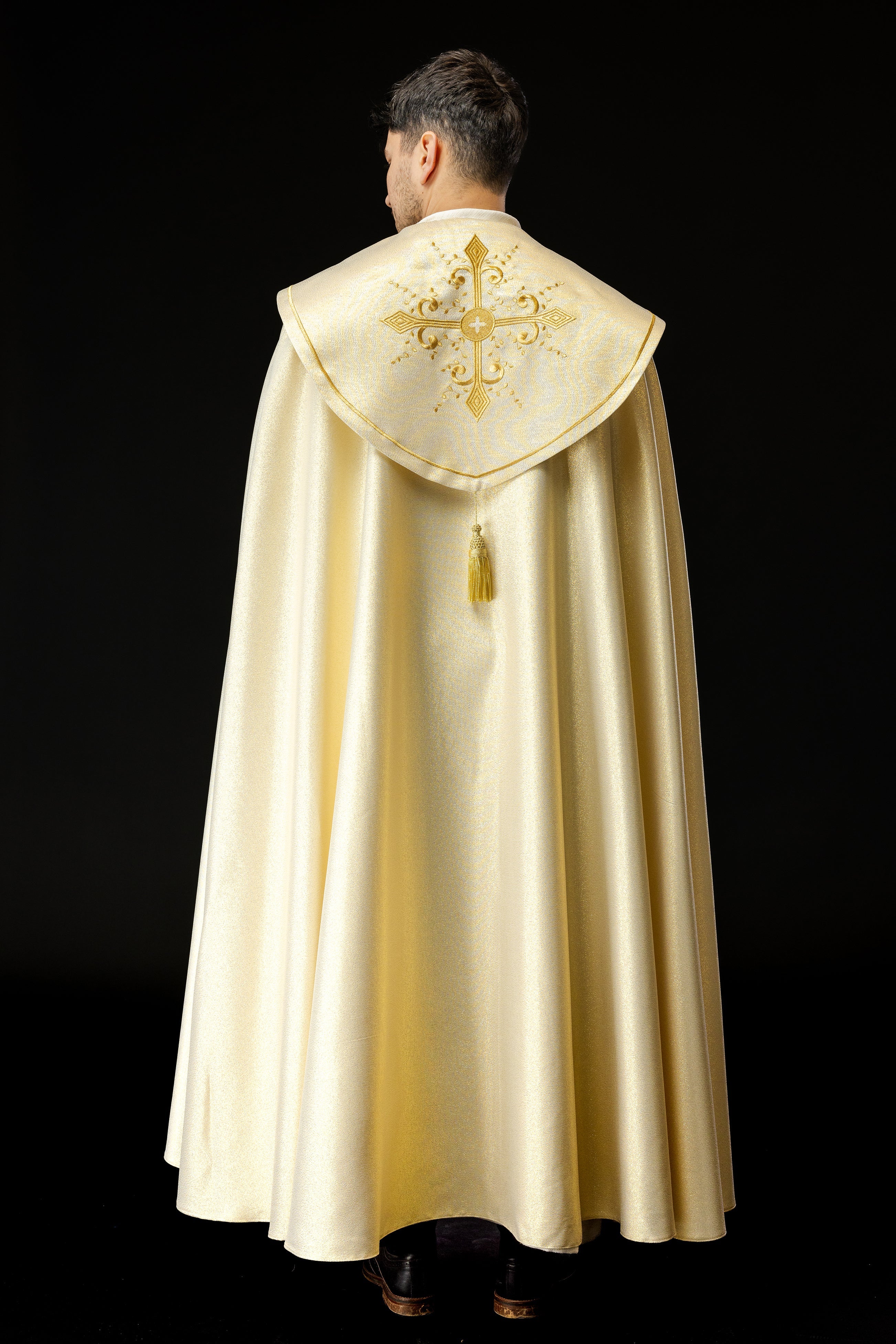 Gold embroidered liturgical cape