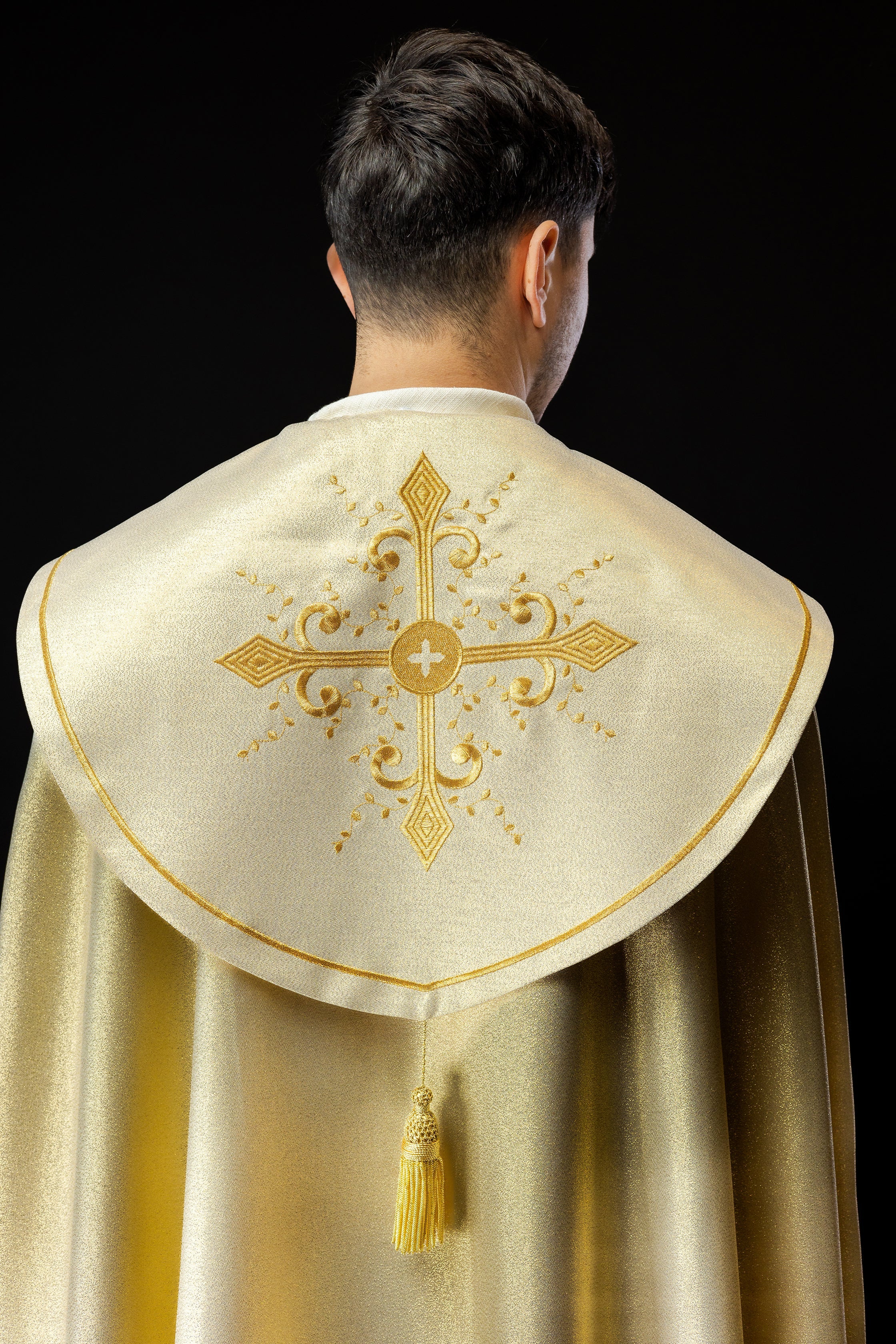 Gold embroidered liturgical cape