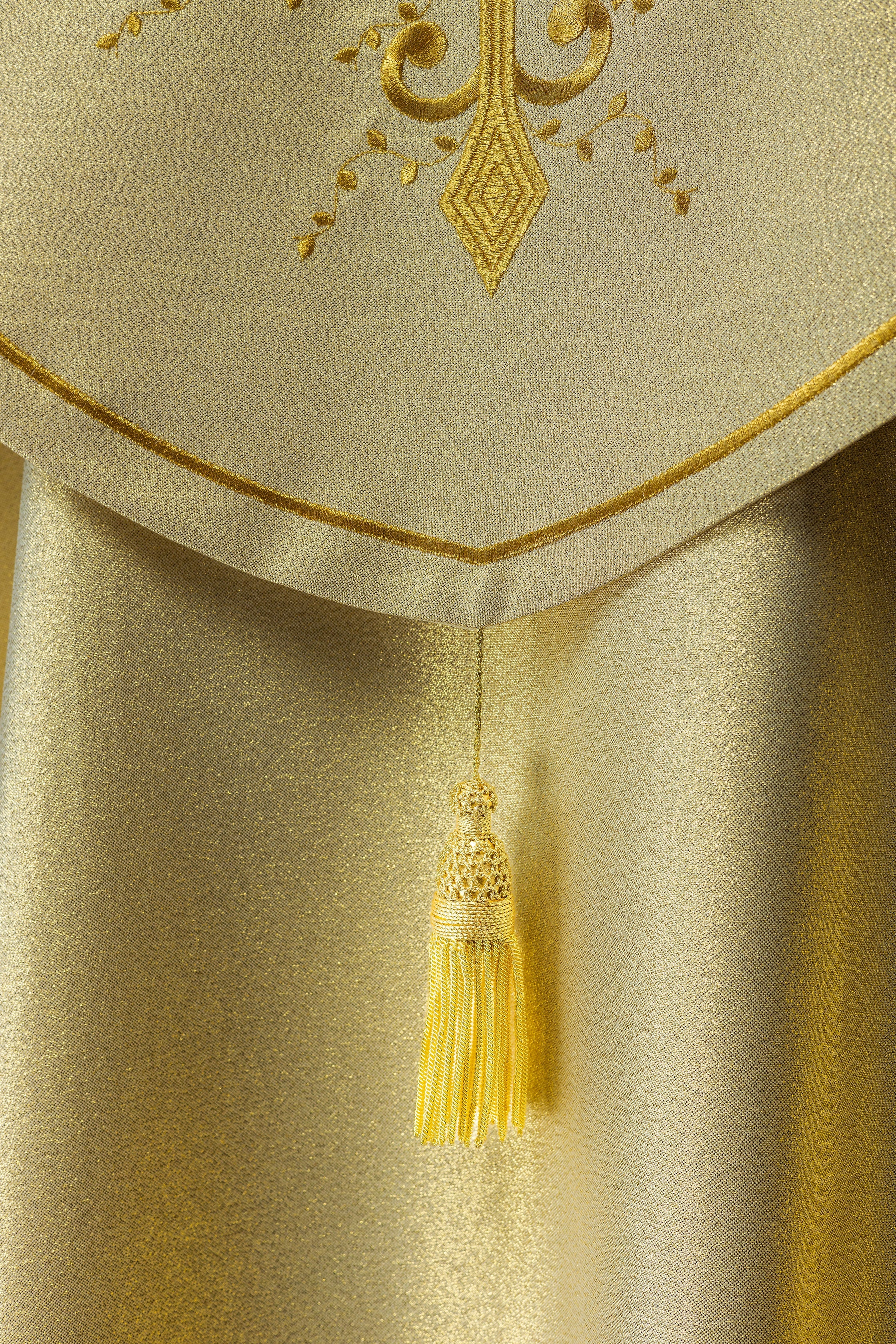 Gold embroidered liturgical cape