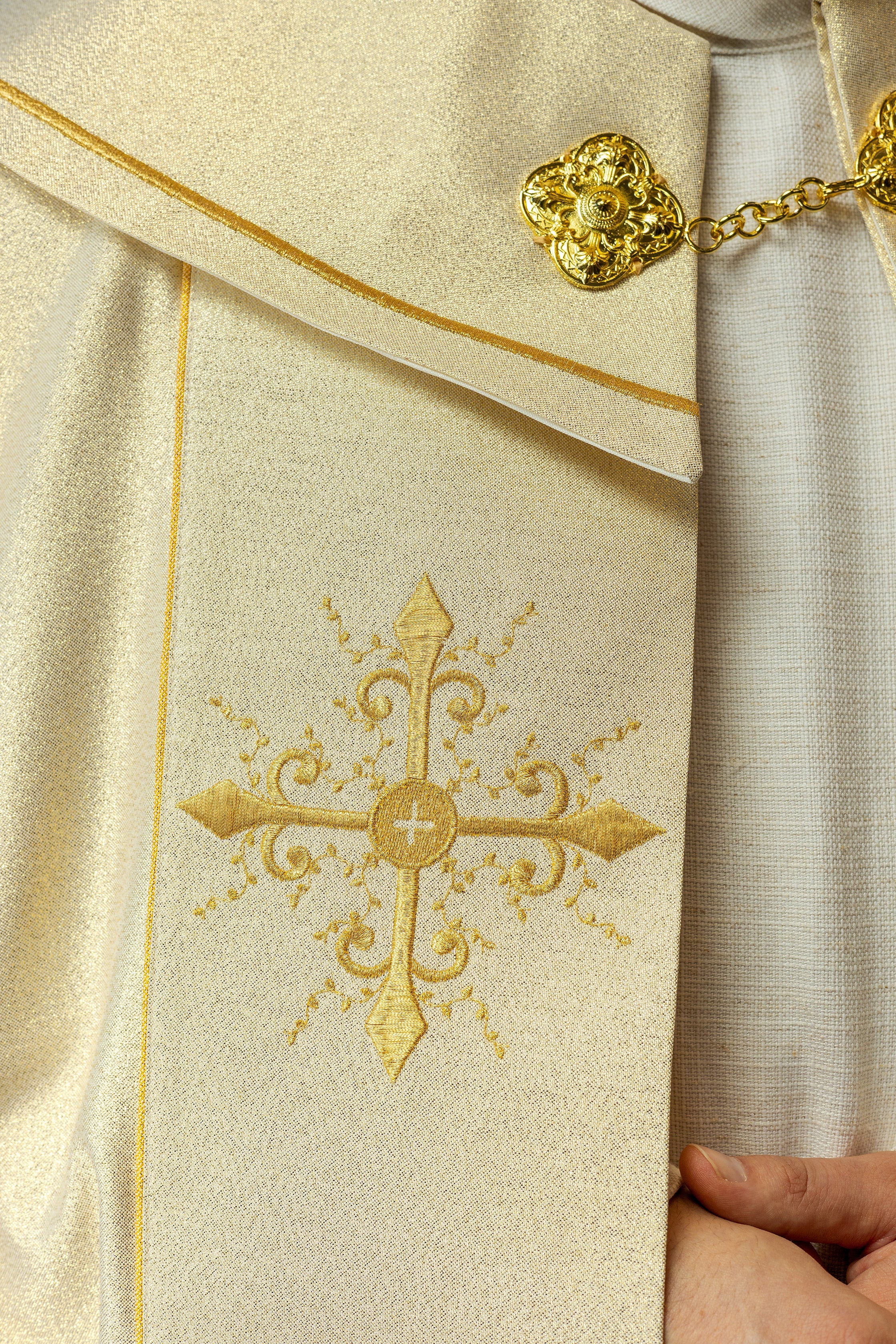 Gold embroidered liturgical cape