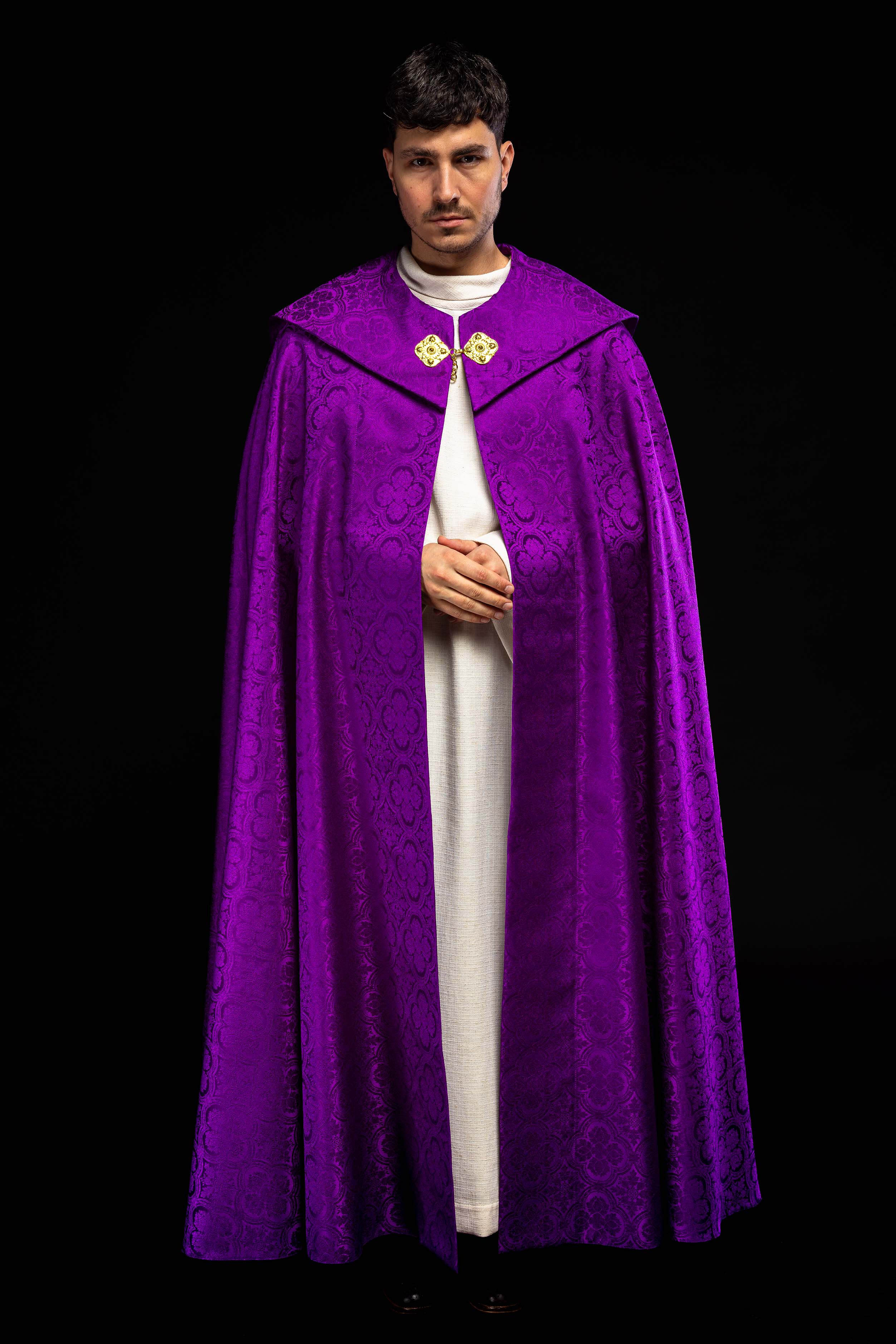 Purple Jacquard Liturgical Cope