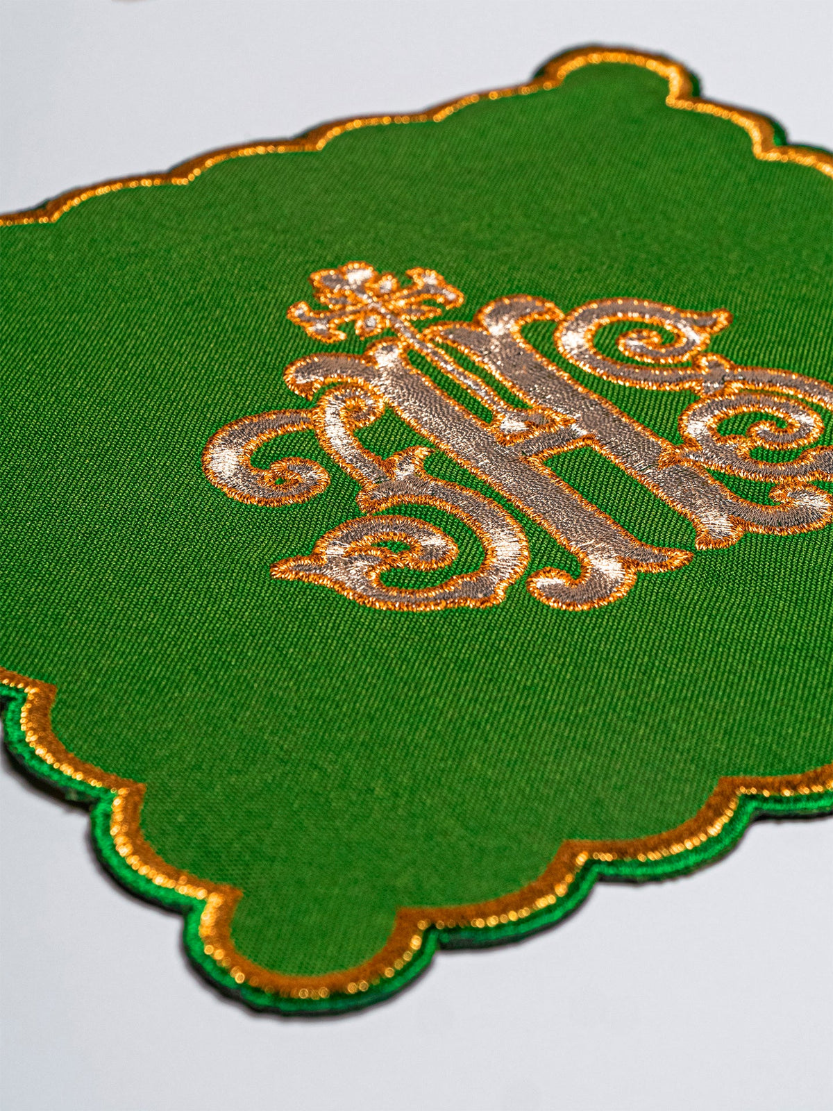 Set of Chalice Palls with Embroidered IHS Symbol in Four Liturgical Colors