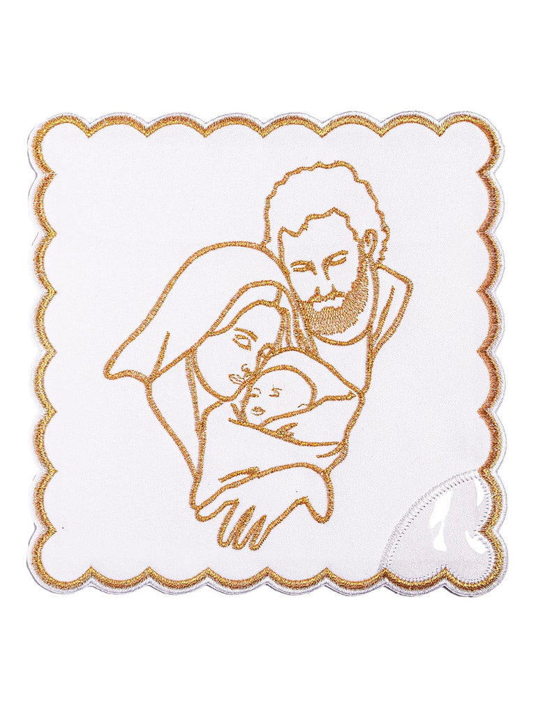 Chalice linen with Holy Family embroidery