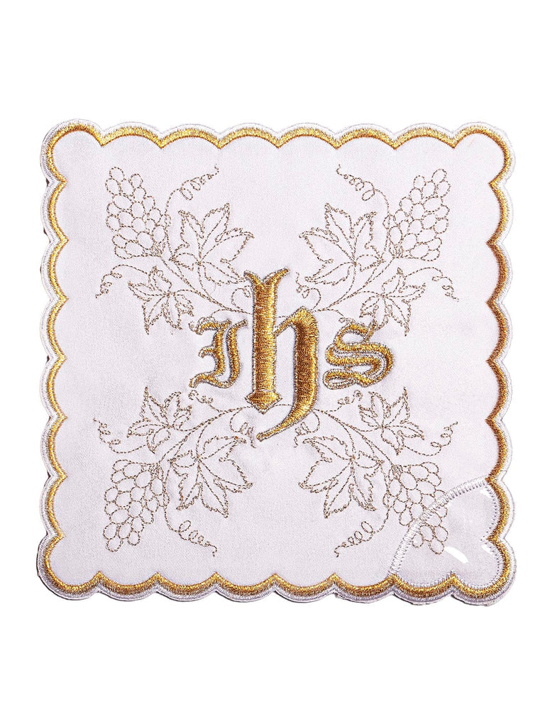 Chalice linen with embroidered IHS and Grape symbol
