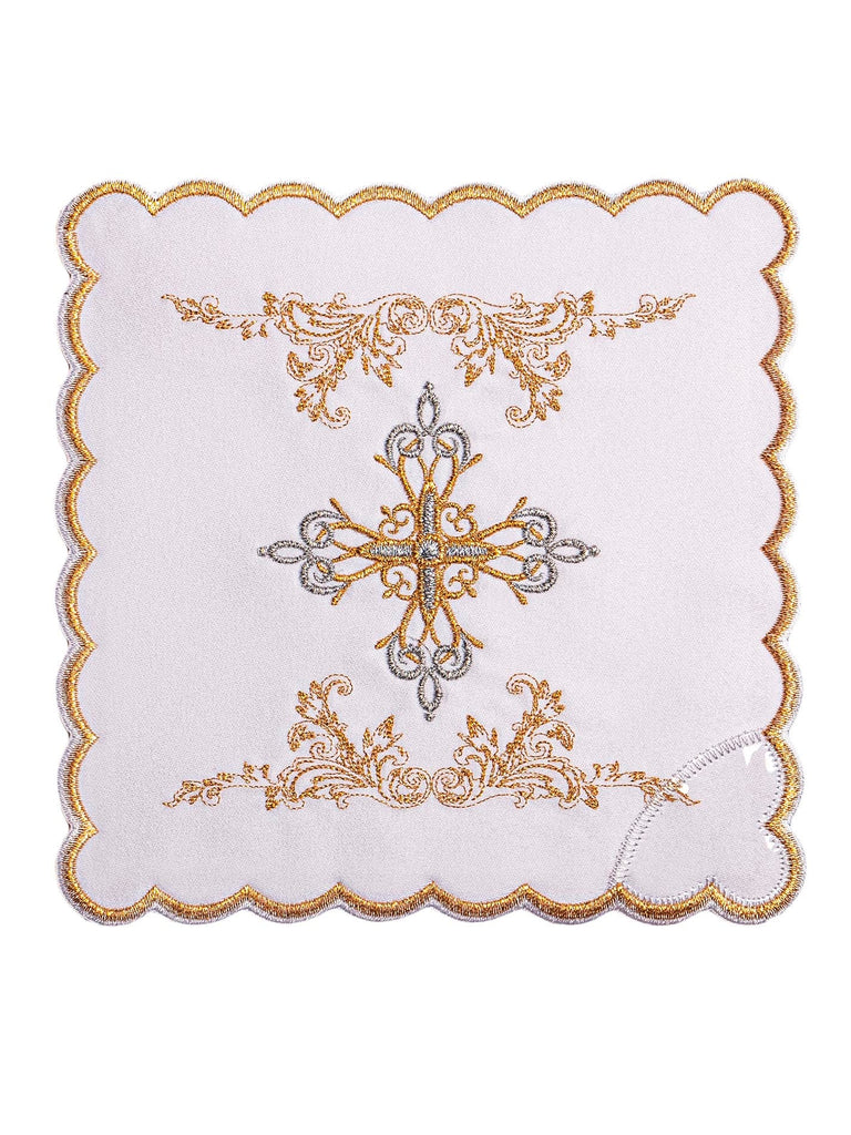 Chalice linen embroidered gold with silver