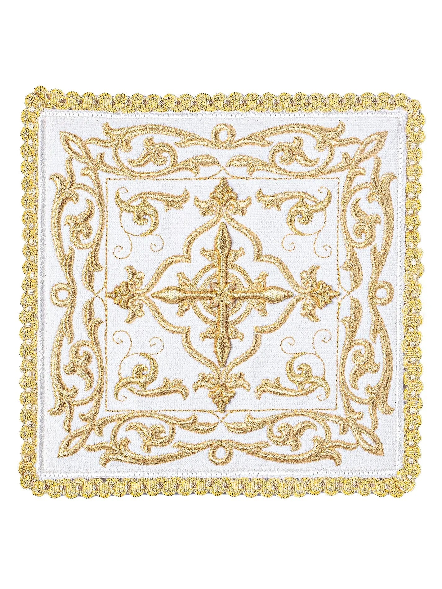 Chalice lingerie embroidered velvet richly decorated Ecru