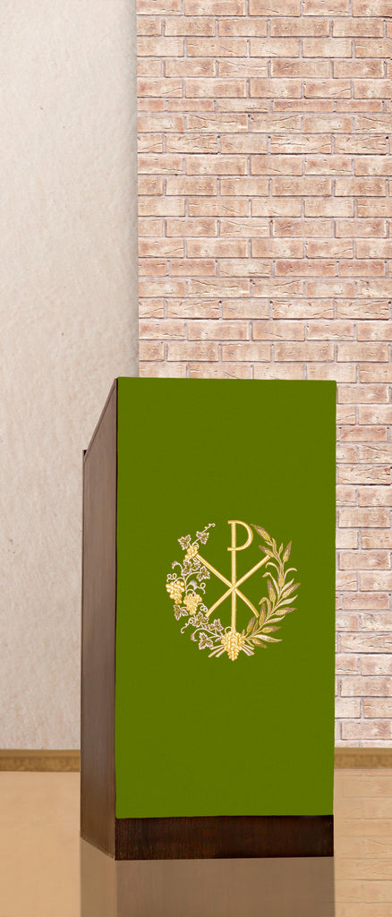 Embroidered lectern napkin with PAX motif