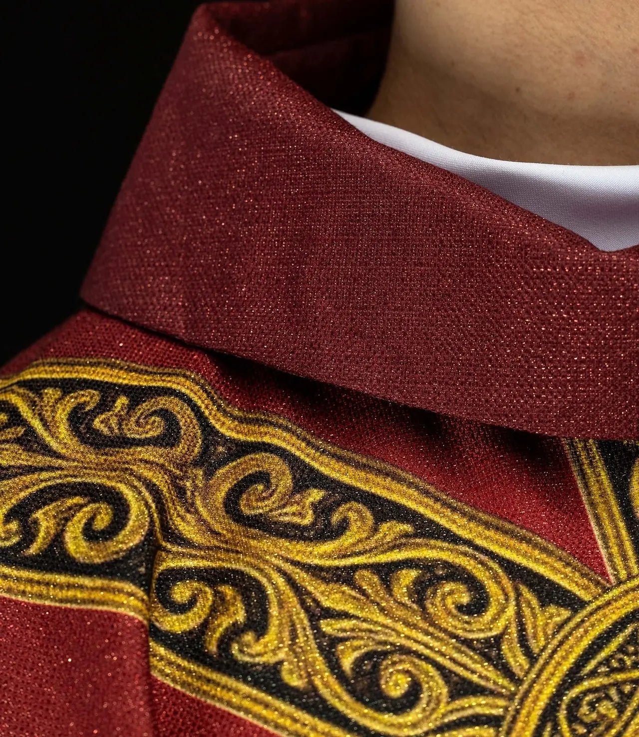 Red Pax Chasuble with Rich Gold Ornament