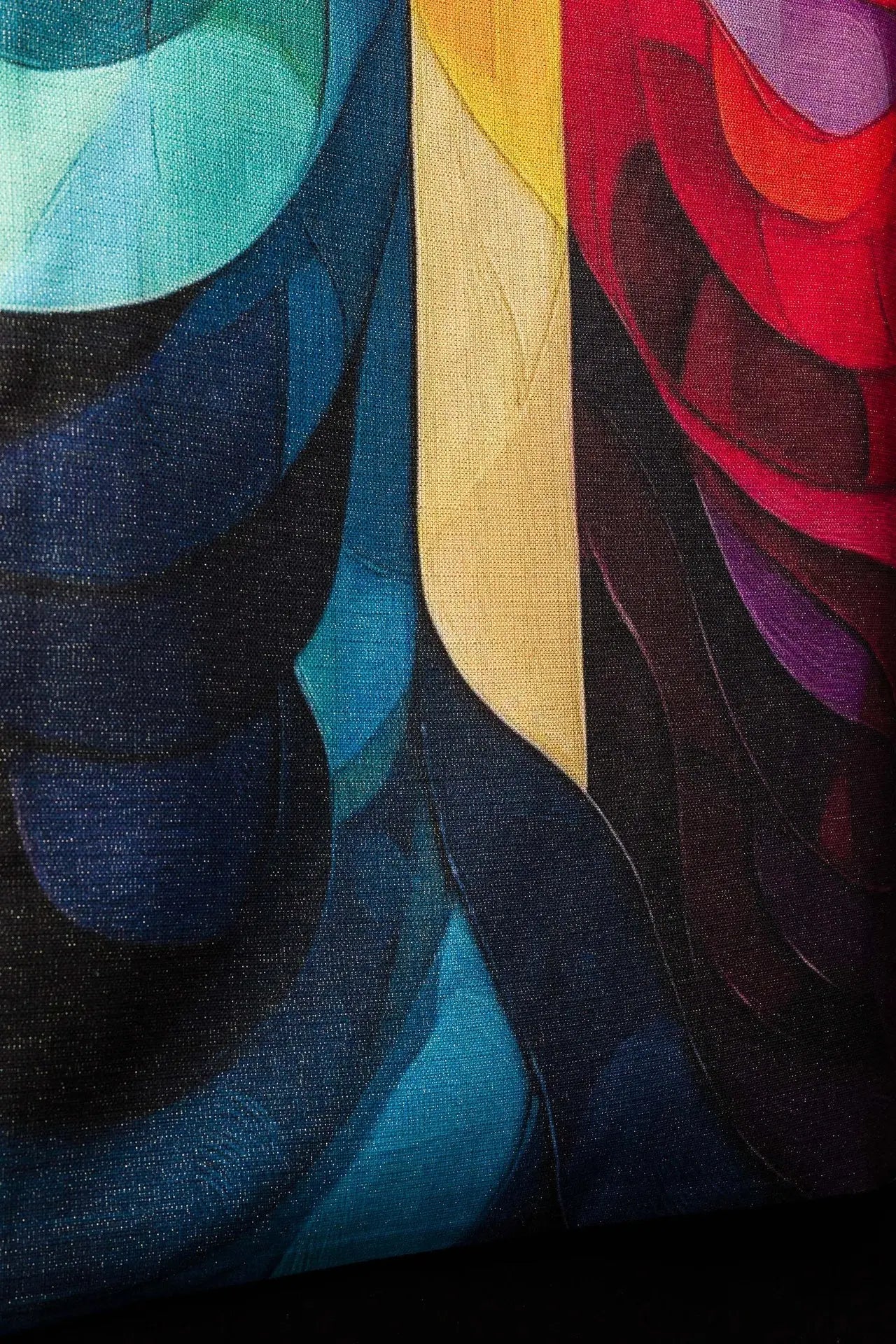 Multicolour Printed Lectern Cover with Cross Motif
