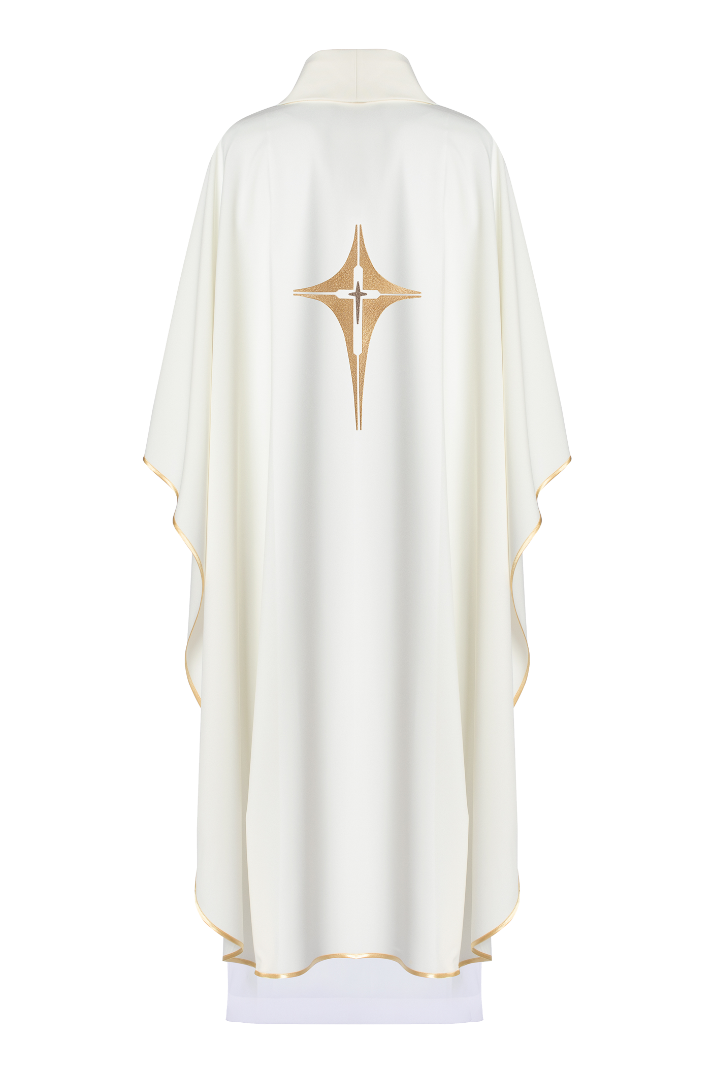 Embroidered chasuble with cross design