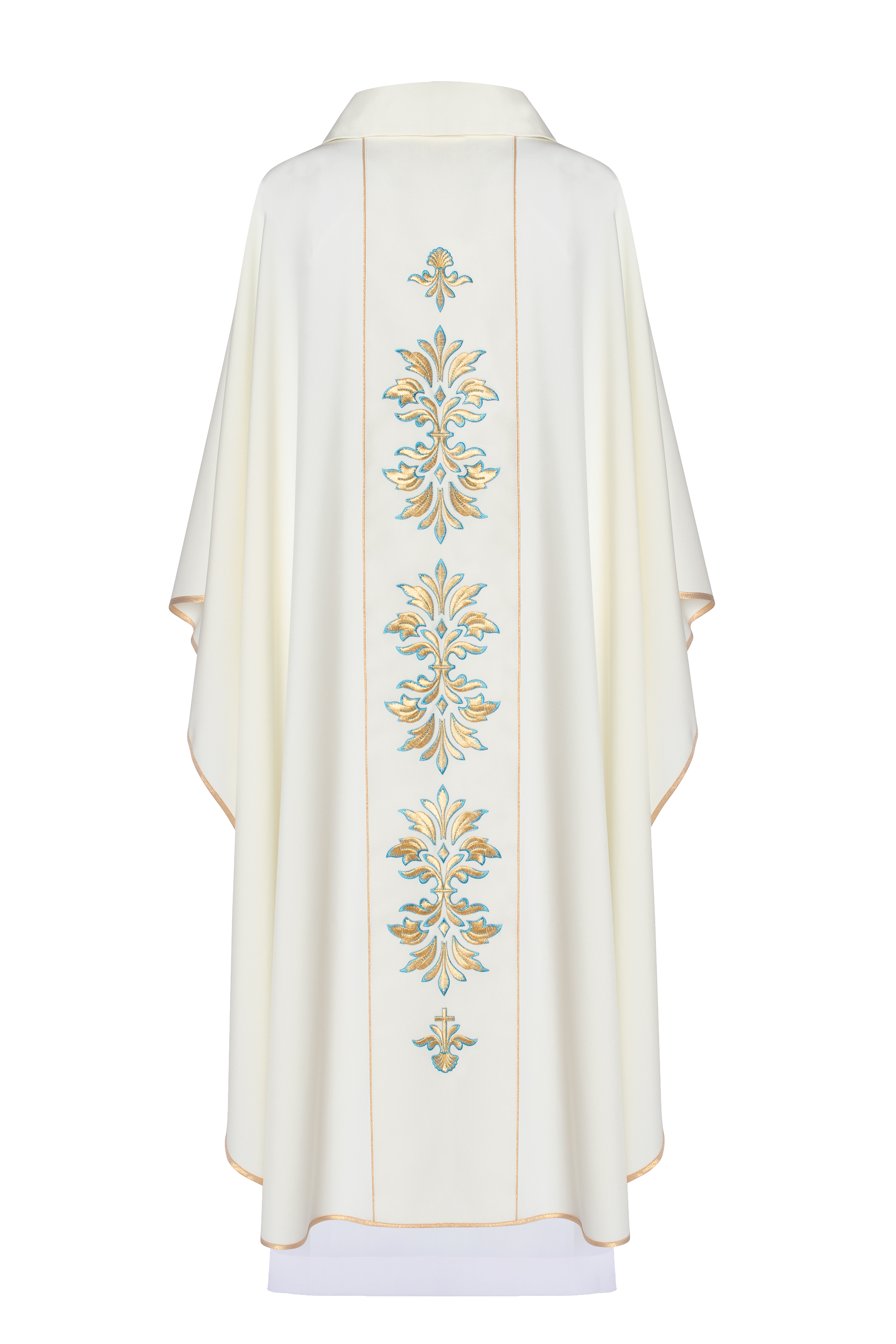 Chasuble with Marian motif in ecru colour