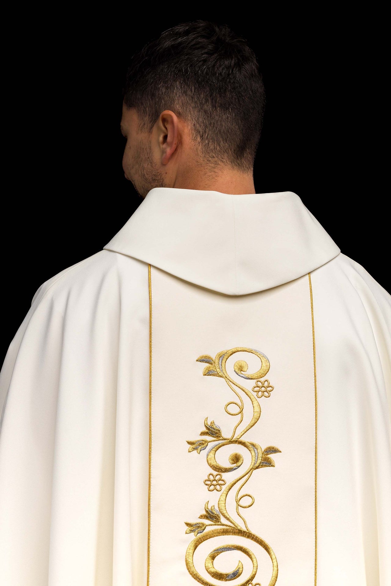 Christmas chasuble with the image of the Holy Family