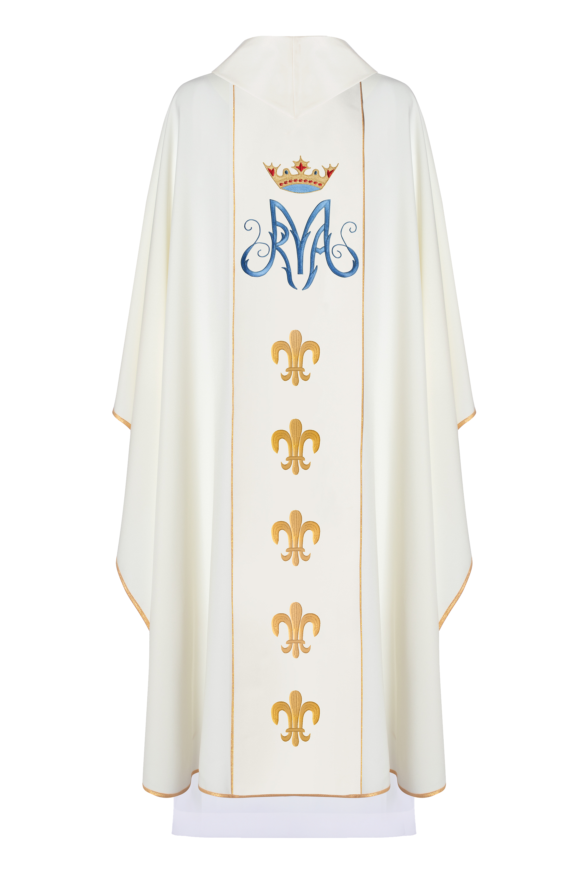 Chasuble of Our Lady of Czestochowa in ecru