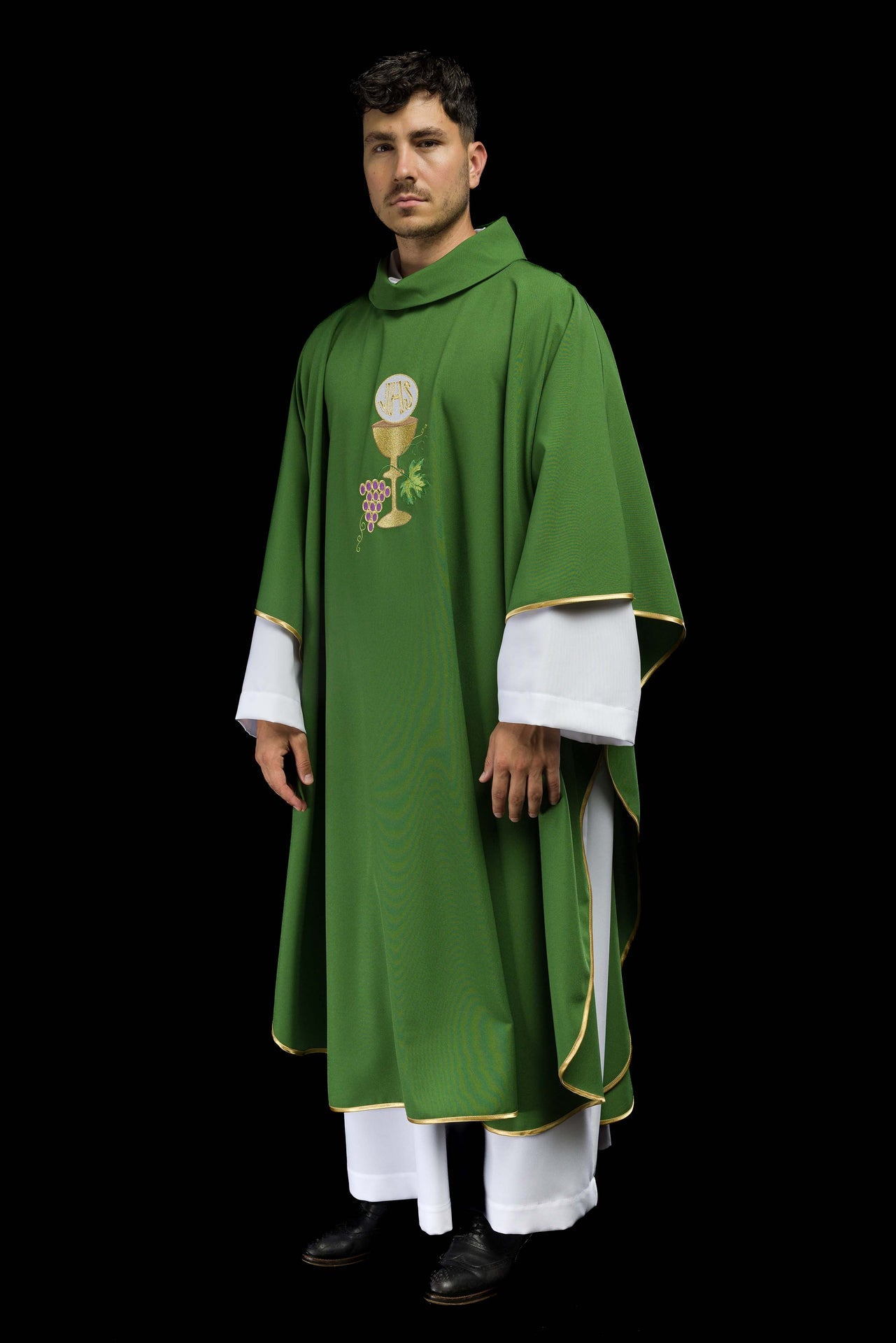 Ornat haftowany Zielony Kielich Winogrono - ORNATY.PL