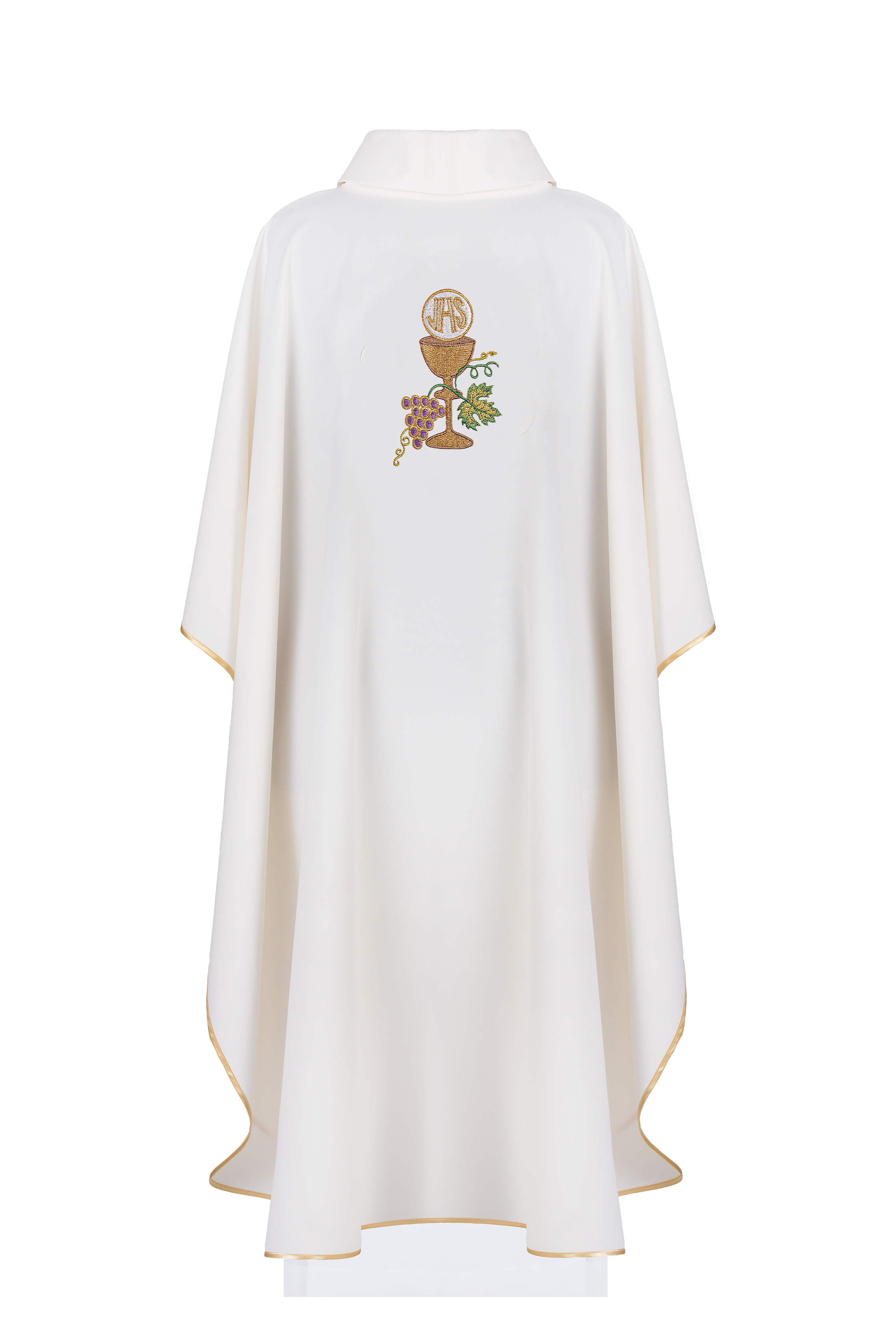 Chasuble chalice Cross and grapes ecru