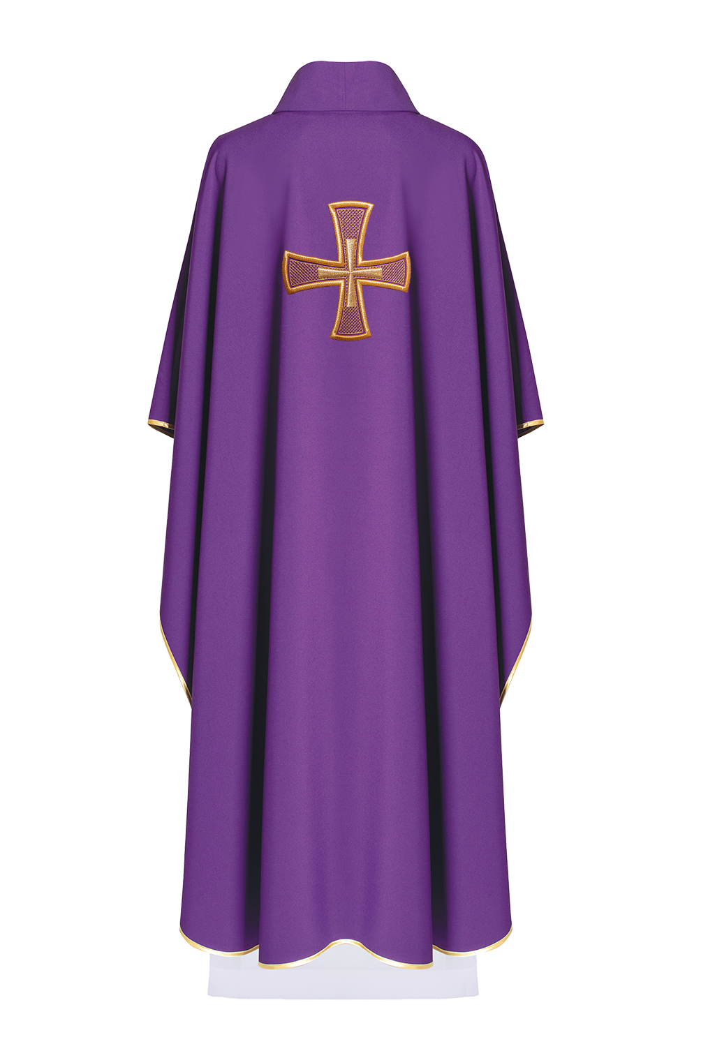 IHS embroidered chasuble Purple