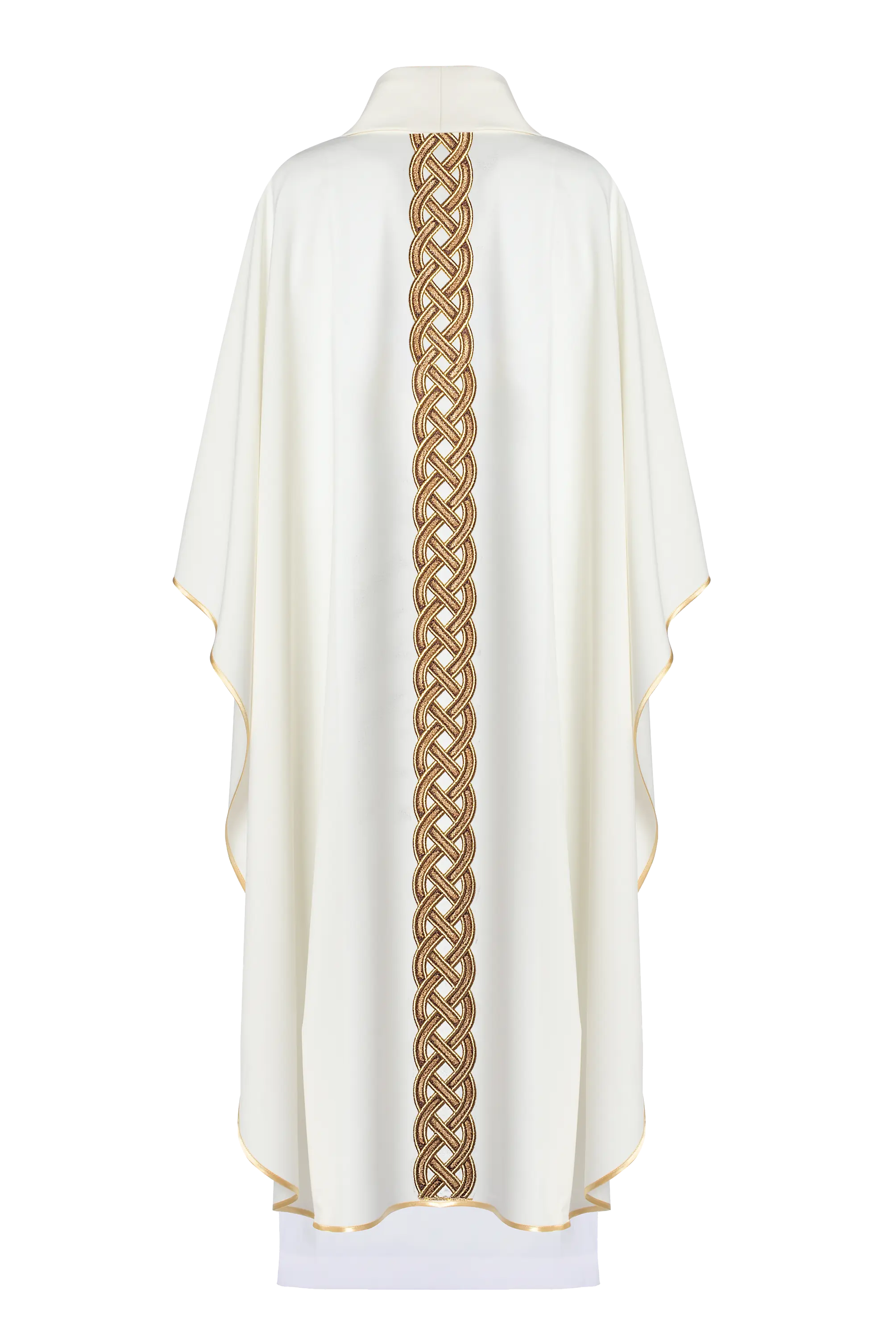 Embroidered cross ecru chasuble