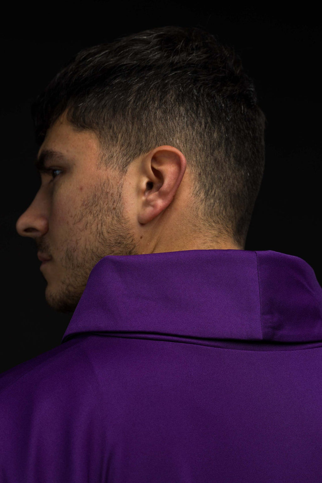 Chasuble embroidered with IHS lightweight SACROLITE knitted fabric