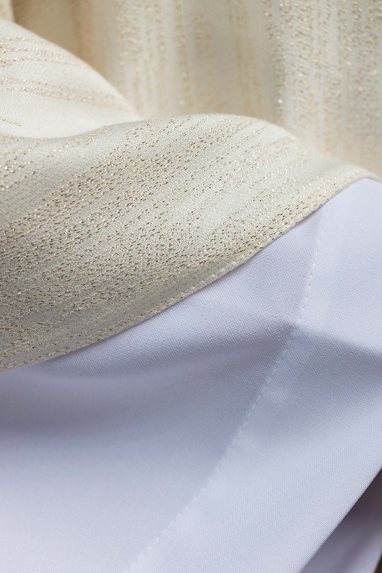 Embroidered Chasuble with Jerusalem Cross Ecru