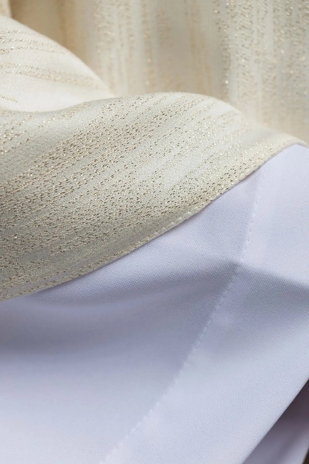 Embroidered Chasuble with Jerusalem Cross Ecru