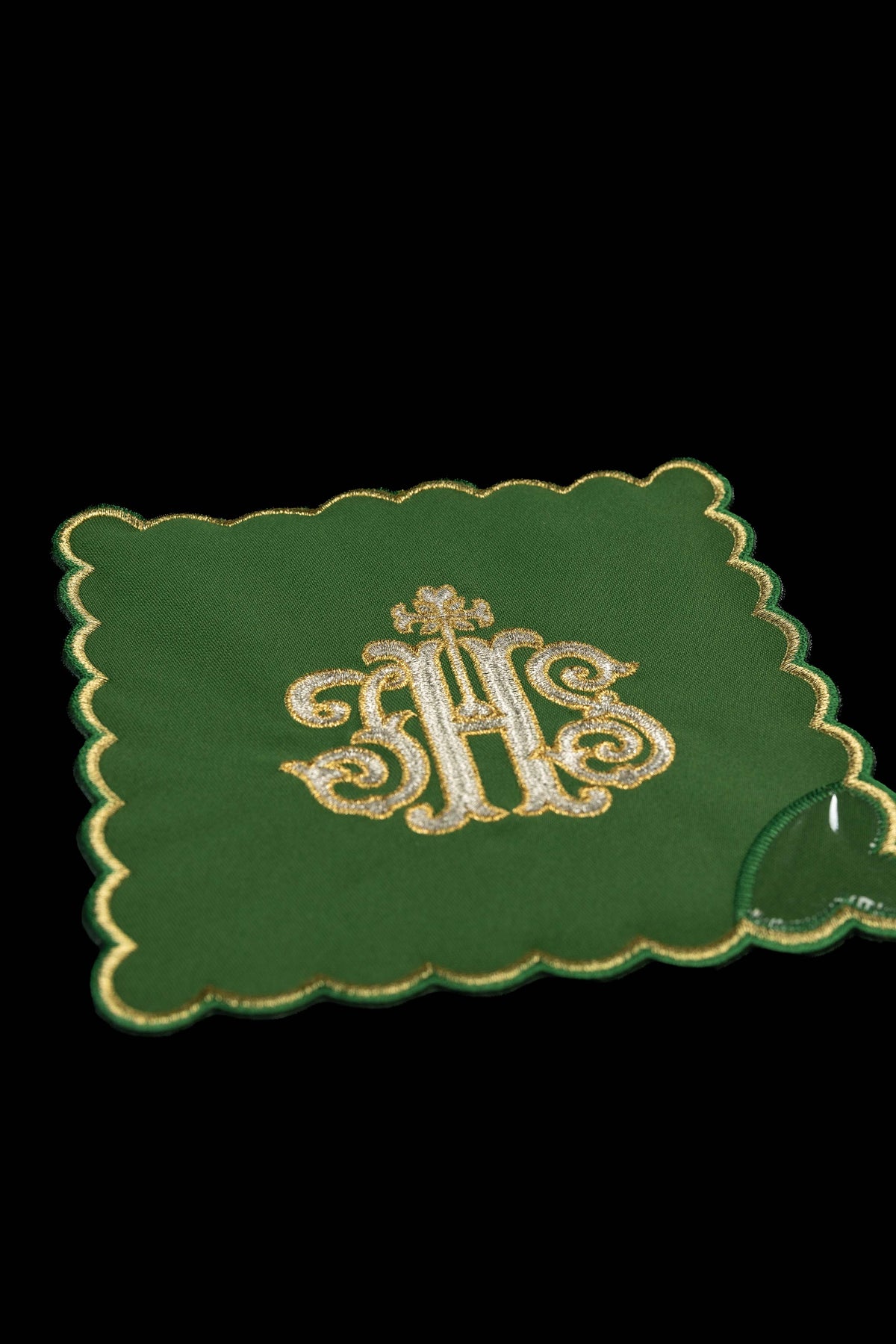 Set di Palle da calice con simbolo IHS ricamato in quattro colori liturgici