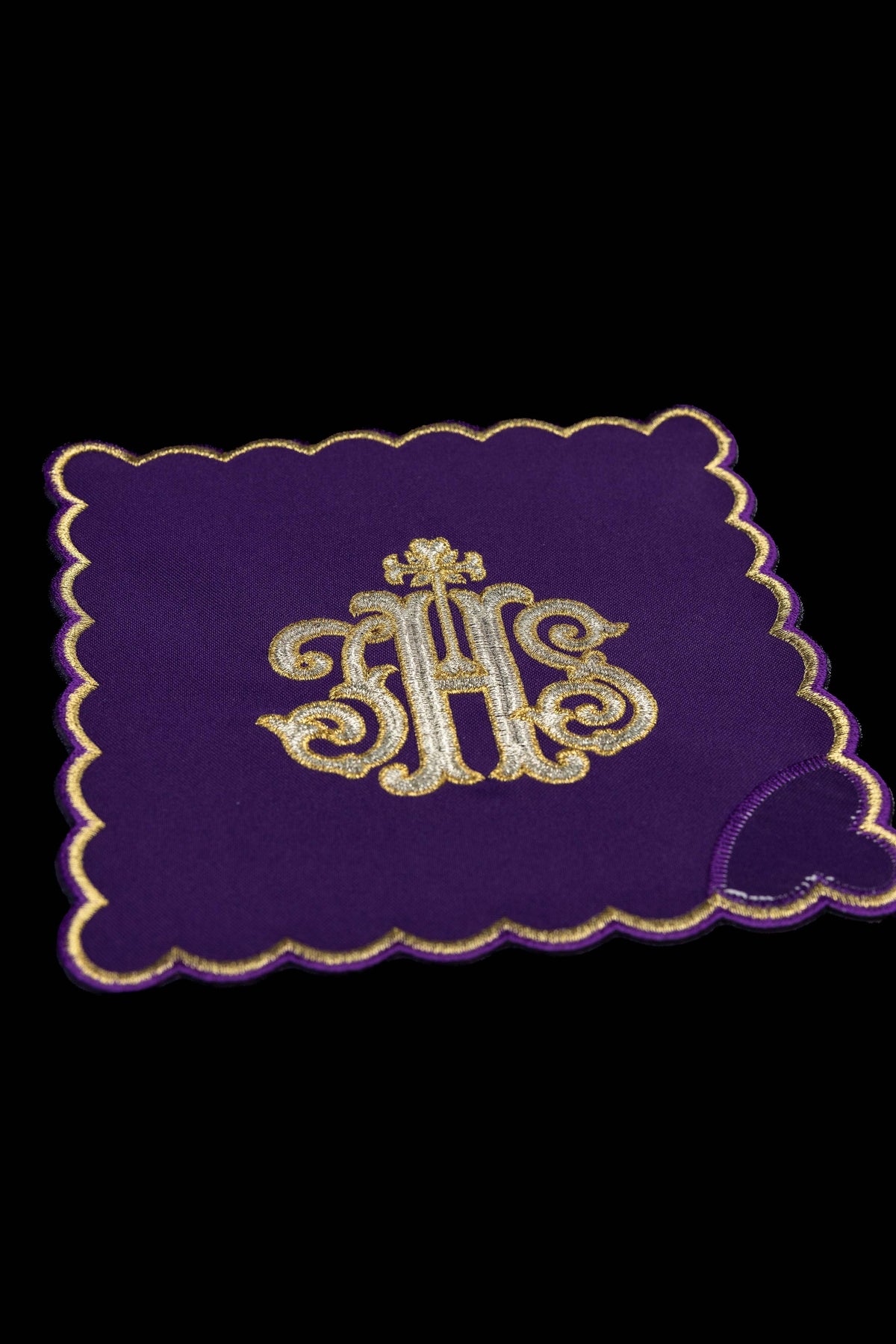 Set di Palle da calice con simbolo IHS ricamato in quattro colori liturgici