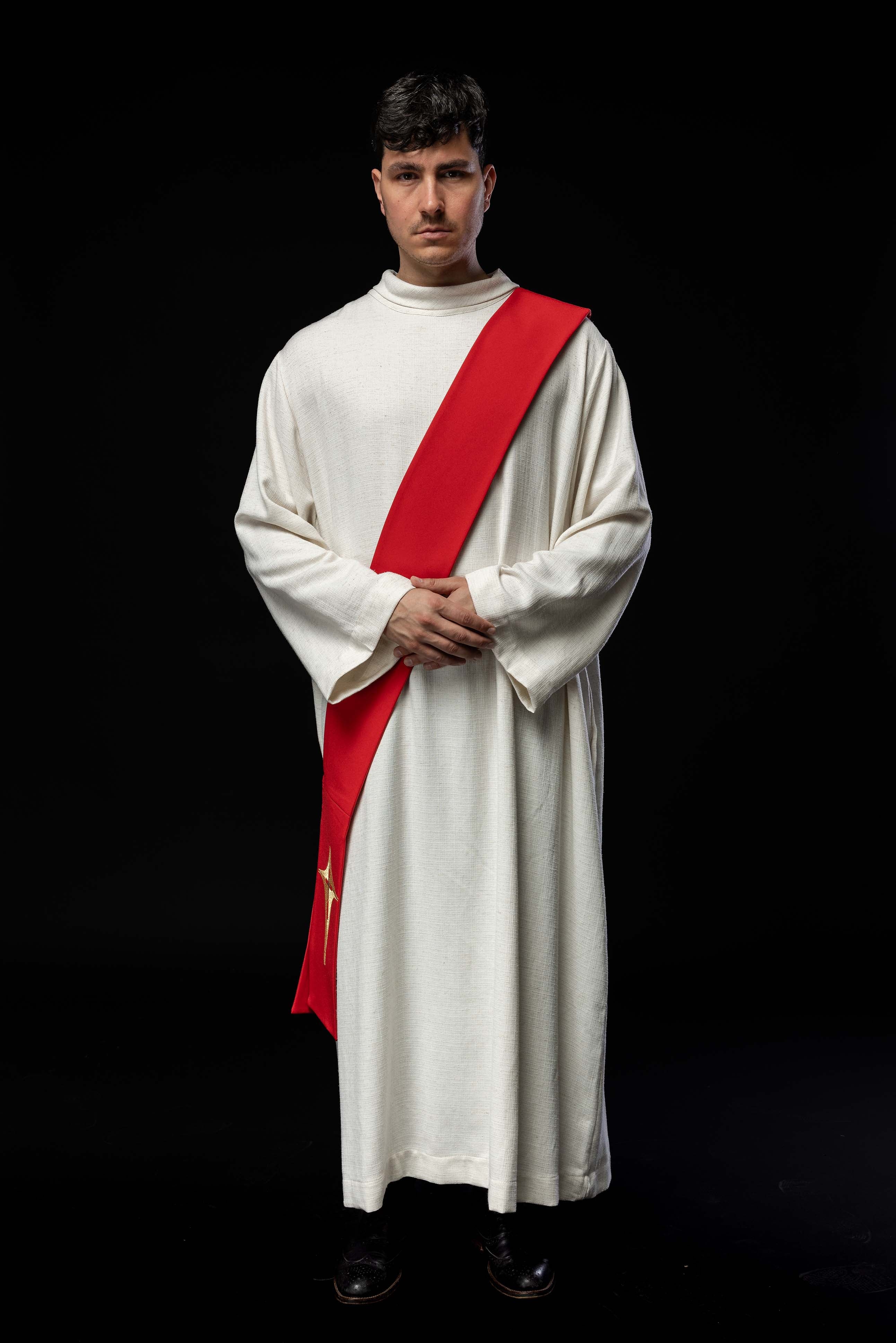 Diaconate stole embroidered Cross