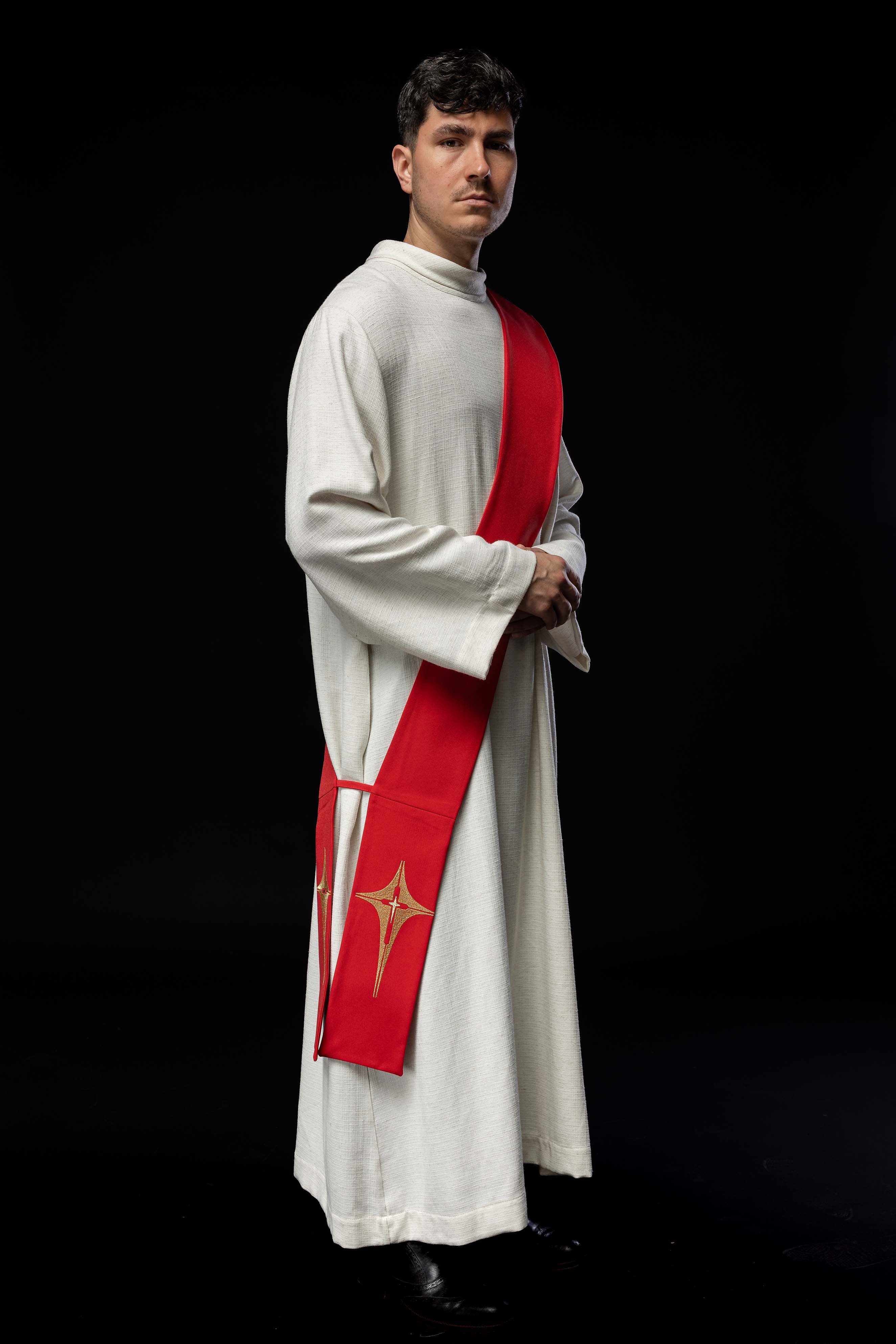 Diaconate stole embroidered Cross
