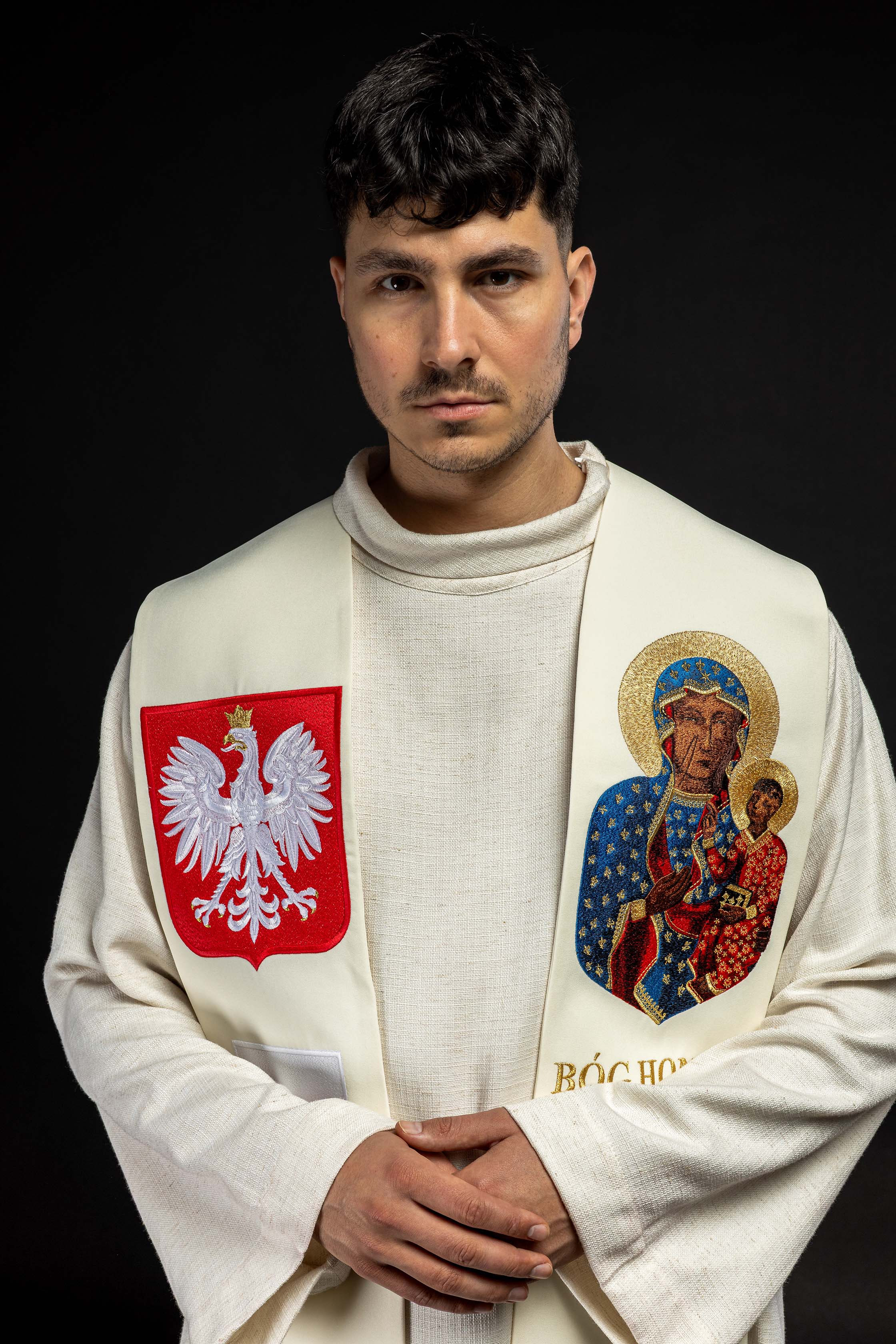 Embroidered stole Our Lady of Czestochowa