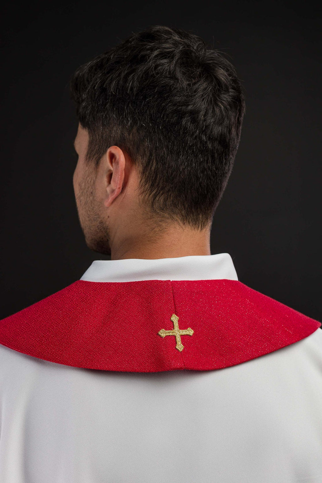 Stuła haftowana z wizerunkiem Świętego Floriana - ORNATY.PL