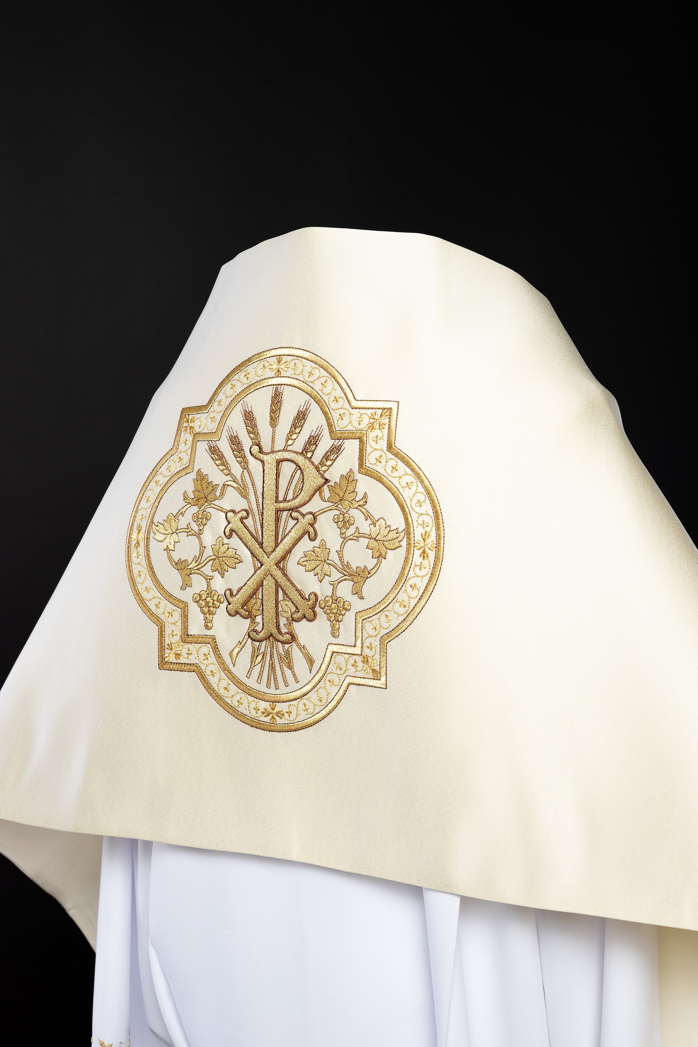 Liturgical veil with the PX symbol