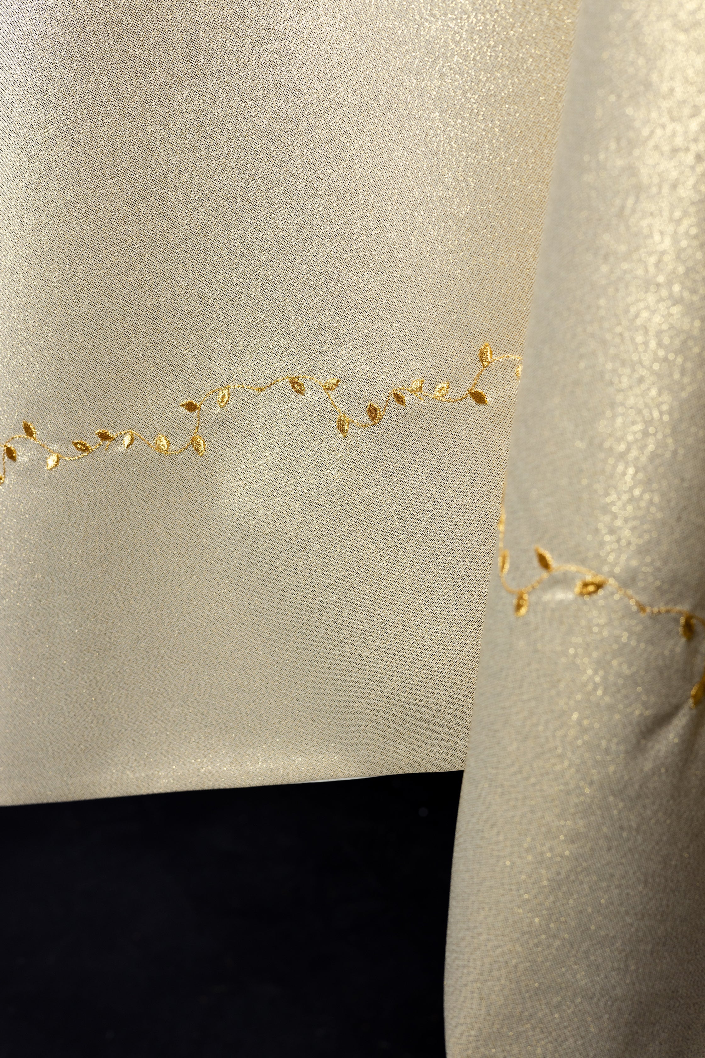 Liturgical veil with gold cross embroidery