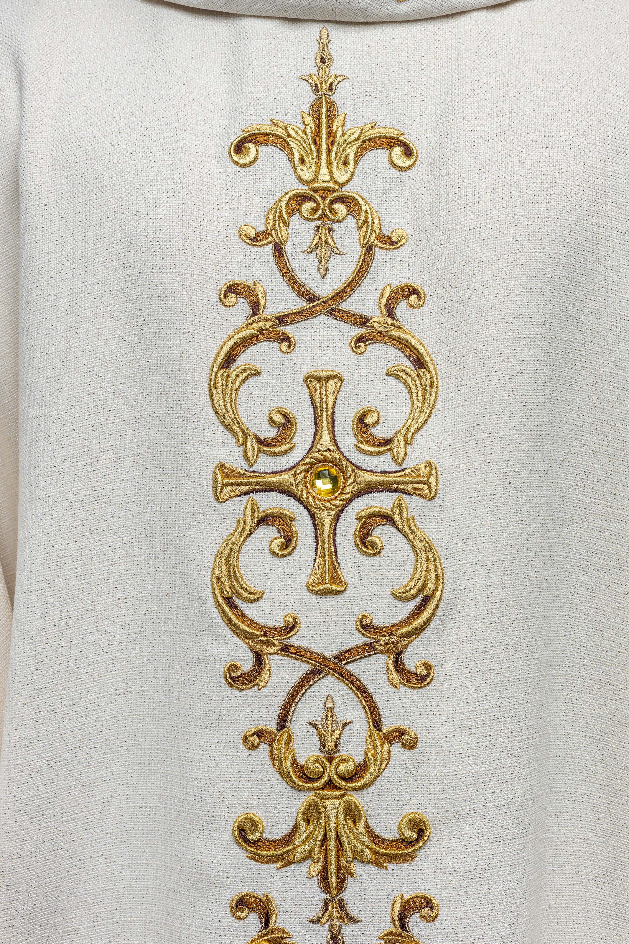 Chasuble richly embroidered with stones