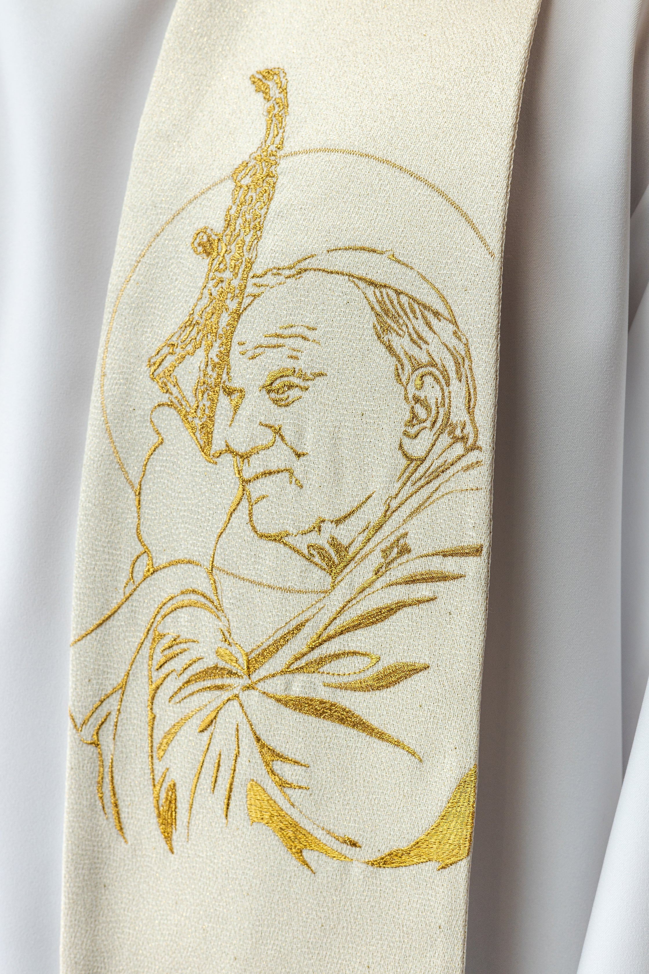 Embroidered stole John Paul II