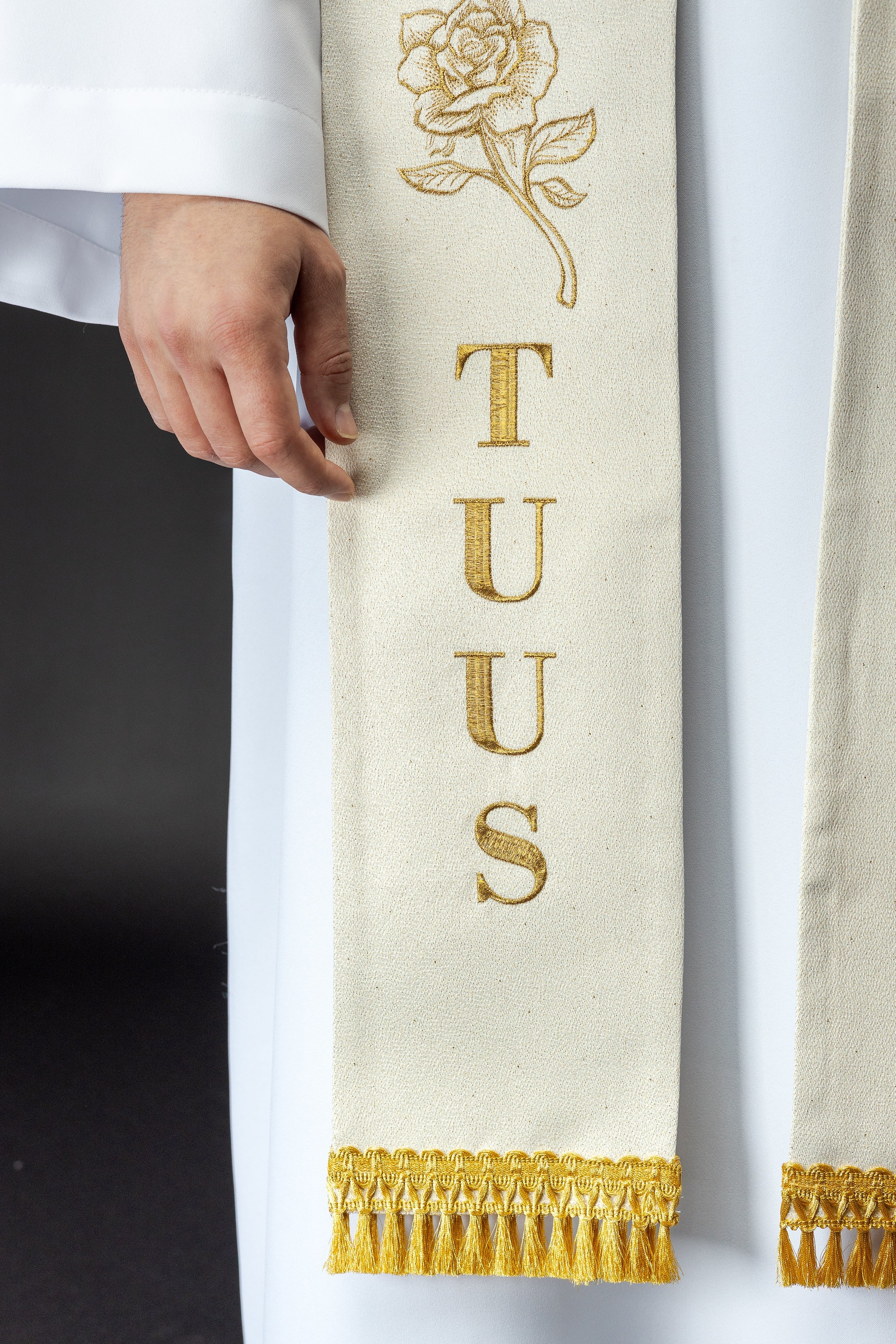 Embroidered stole John Paul II