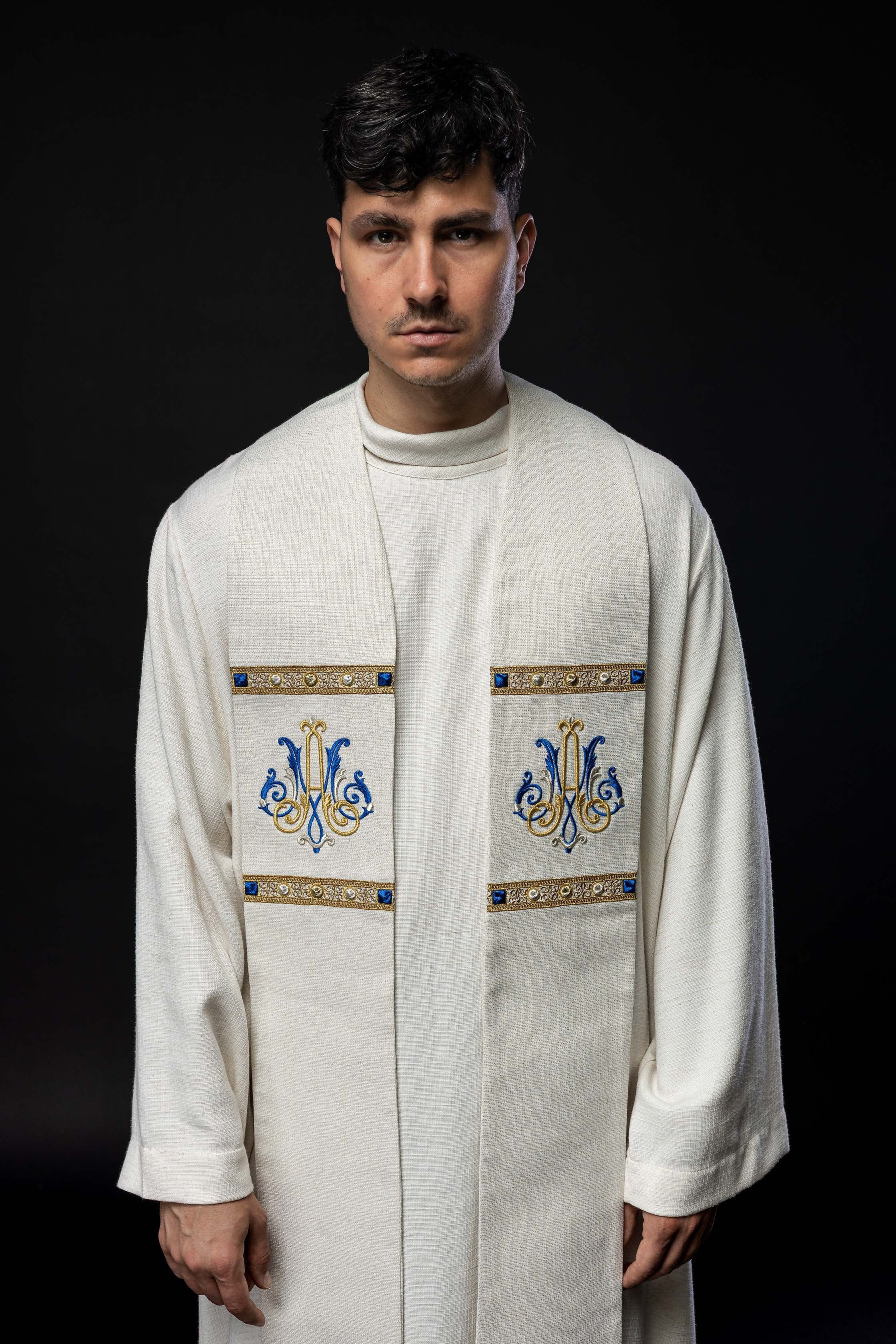Embroidered Marian Stole