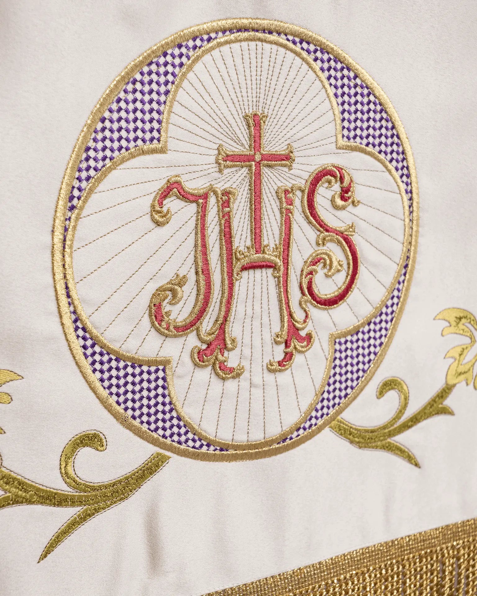 Embroidered baldachin
