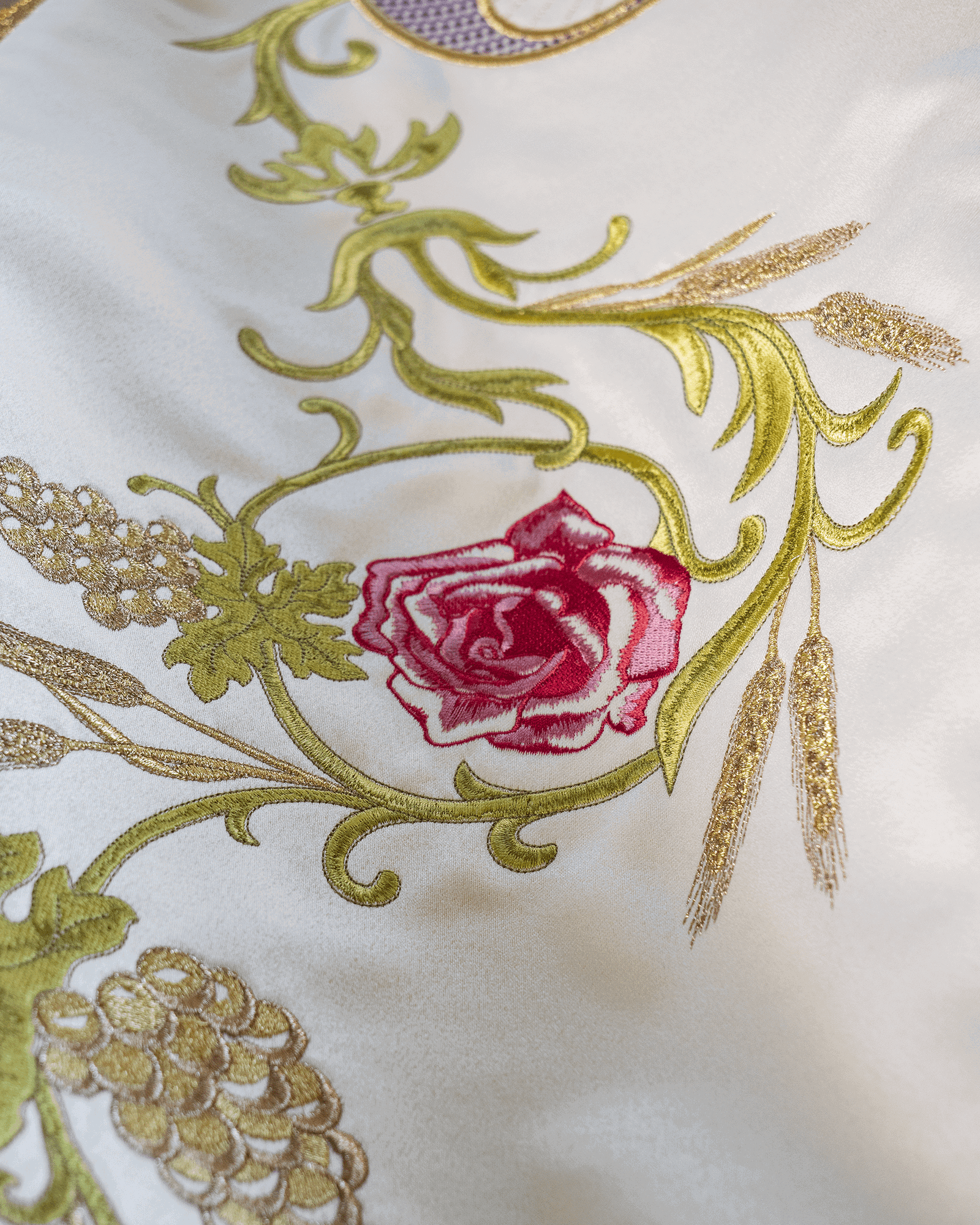 Embroidered baldachin