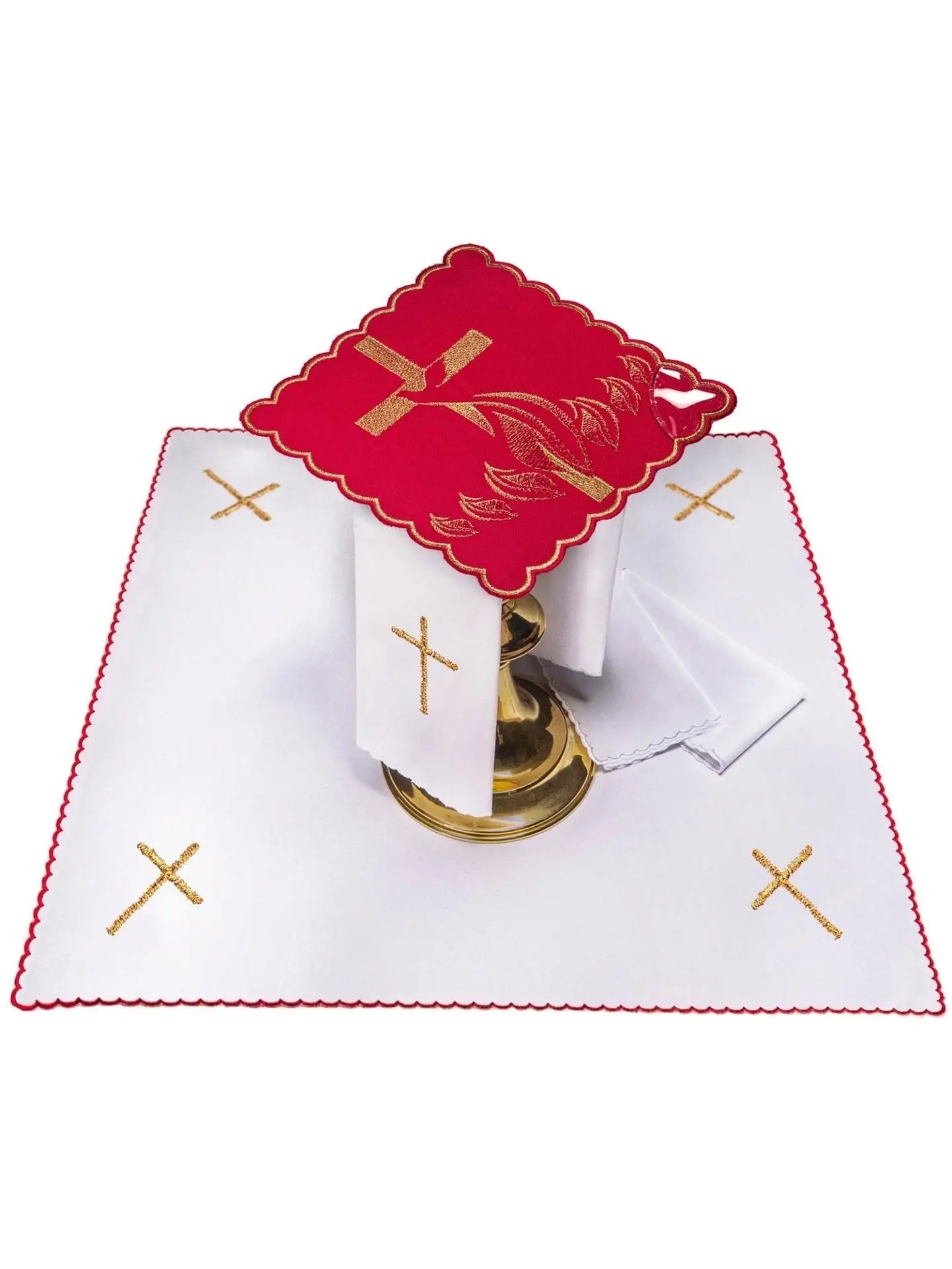 Holy Spirit embroidered chalice linen