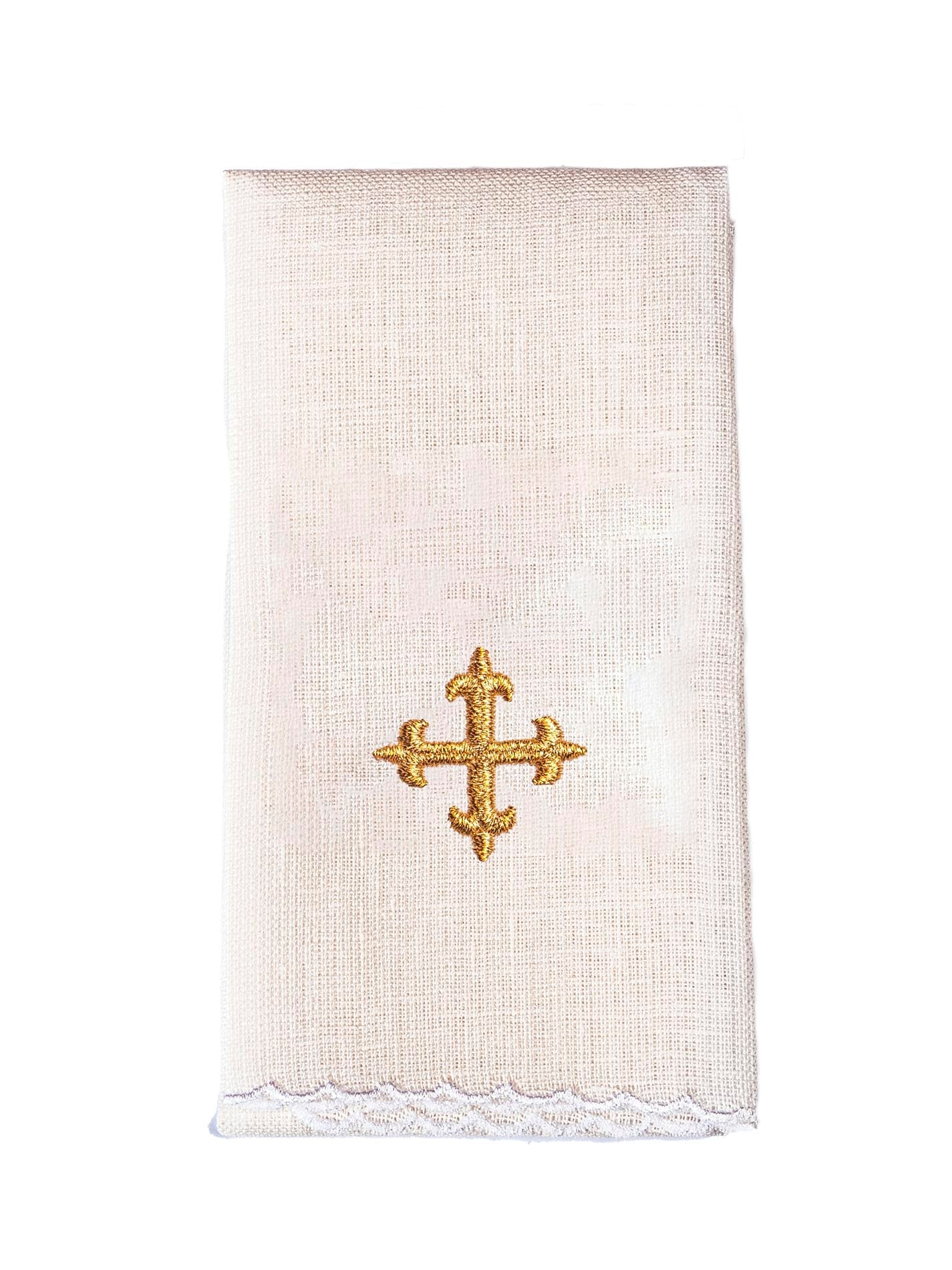 Chalice linen embroidered IHS with Ears linen