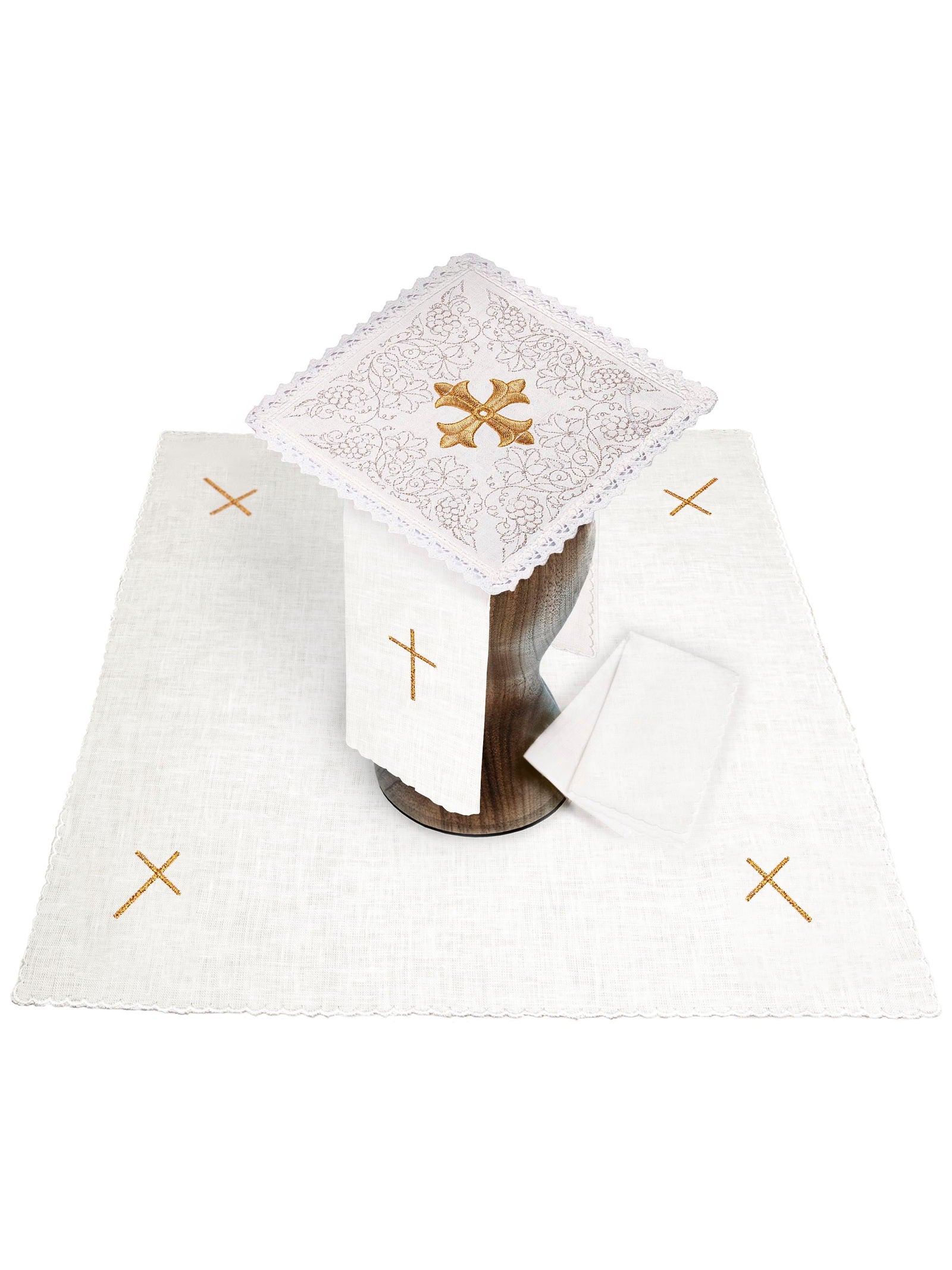 Linen chalice linen embroidered Cross