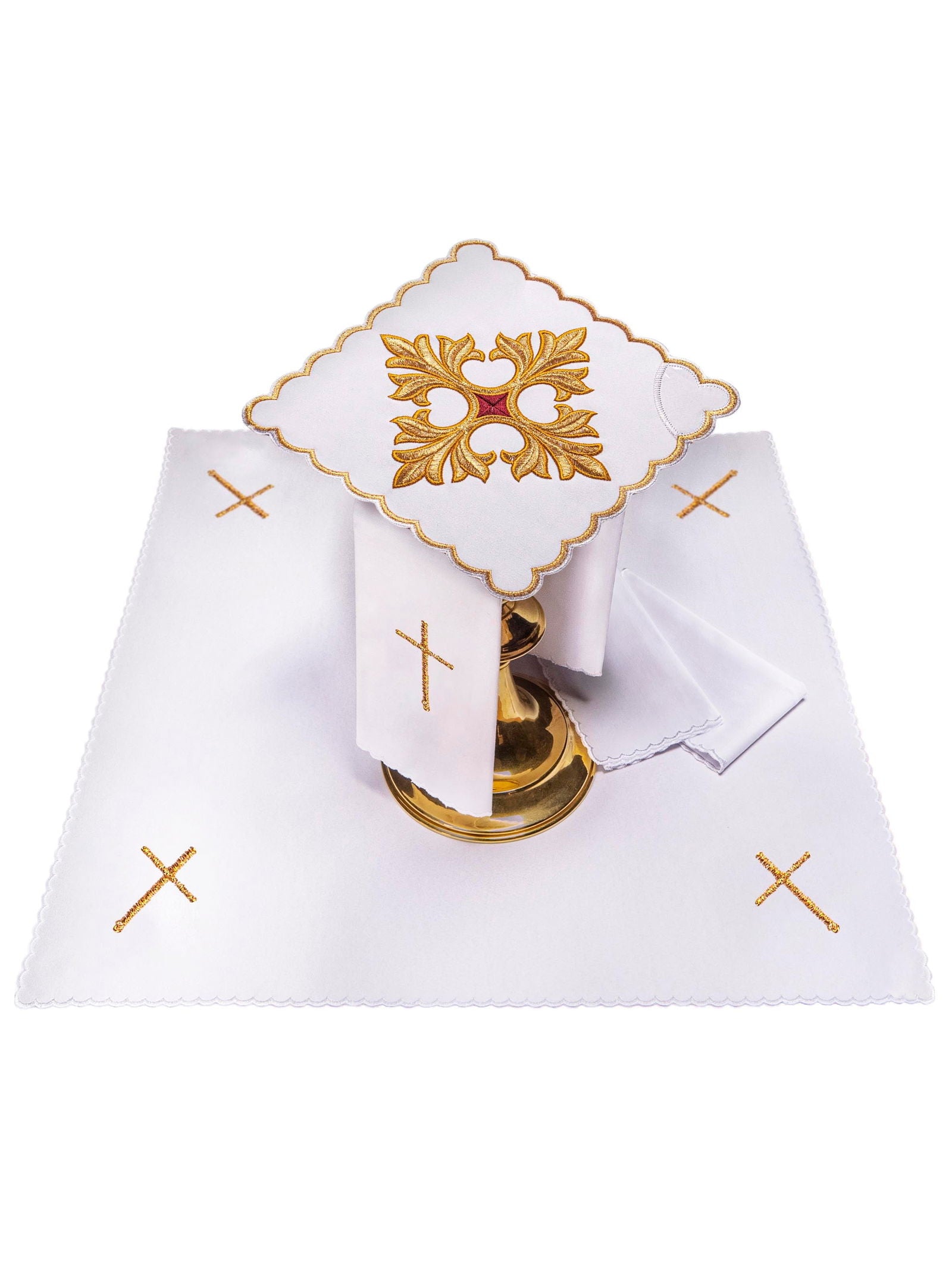 Chalice linen symbol of the cross