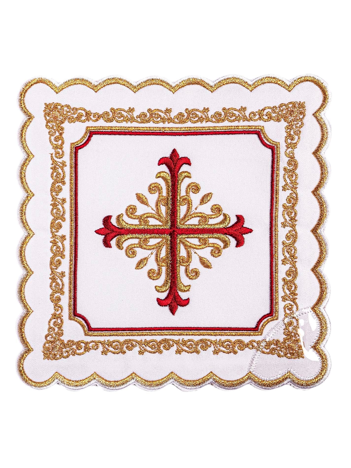 Chalice linen with gold and red embroidery