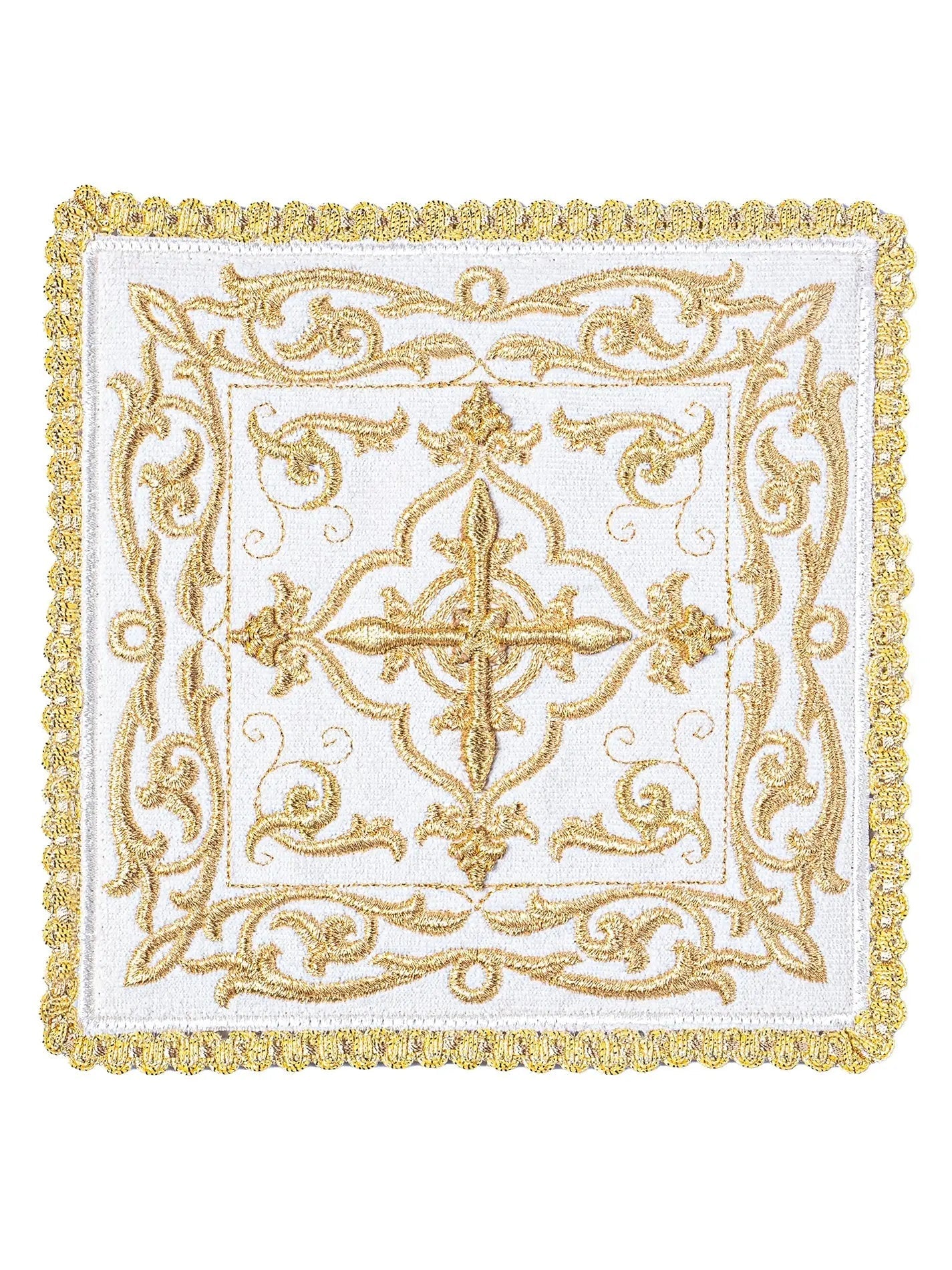 Chalice lingerie embroidered velvet richly decorated Ecru - HAFTINA ATELIER